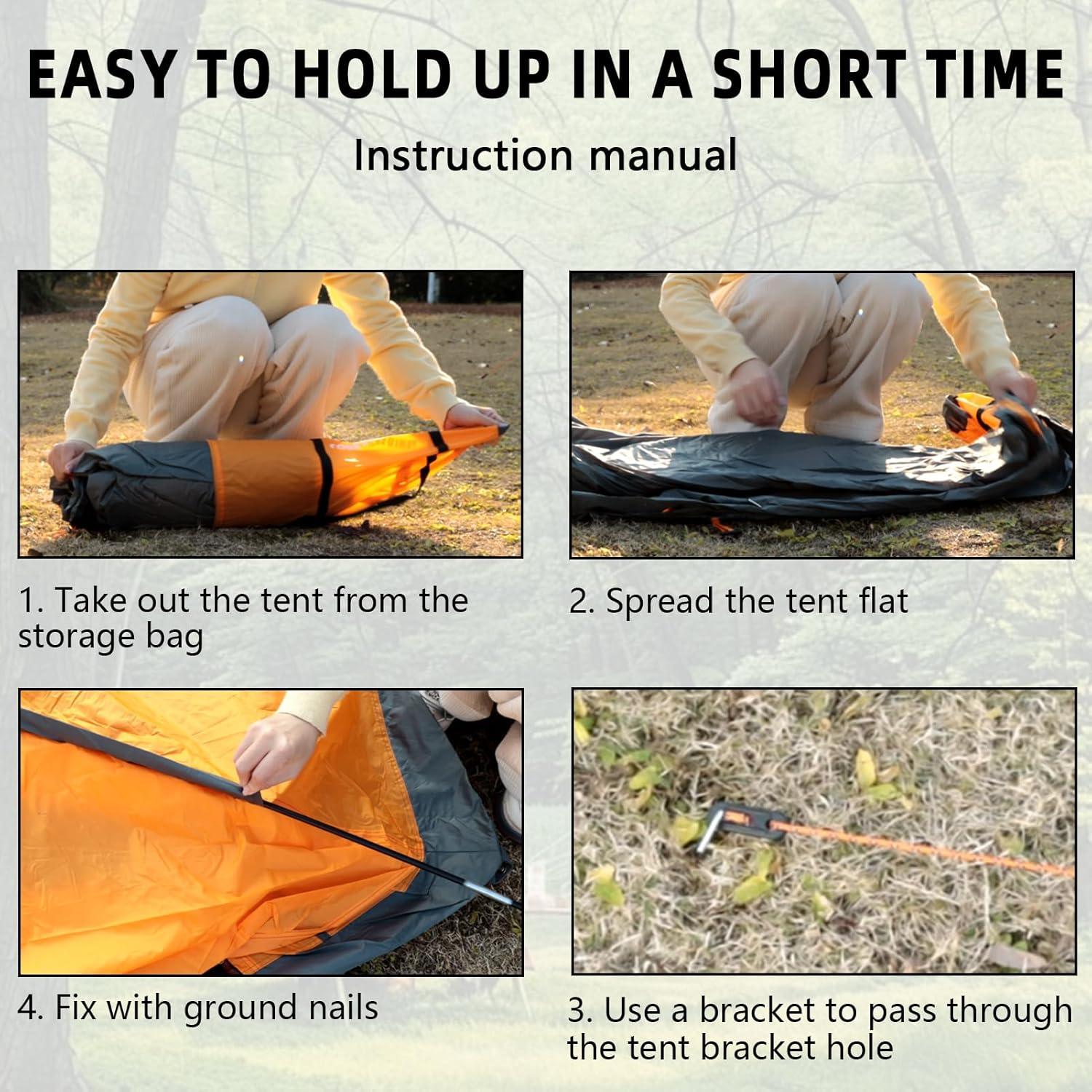 Tienda de mochilero Arctic Lemmings 3 personas impermeable 2.13m