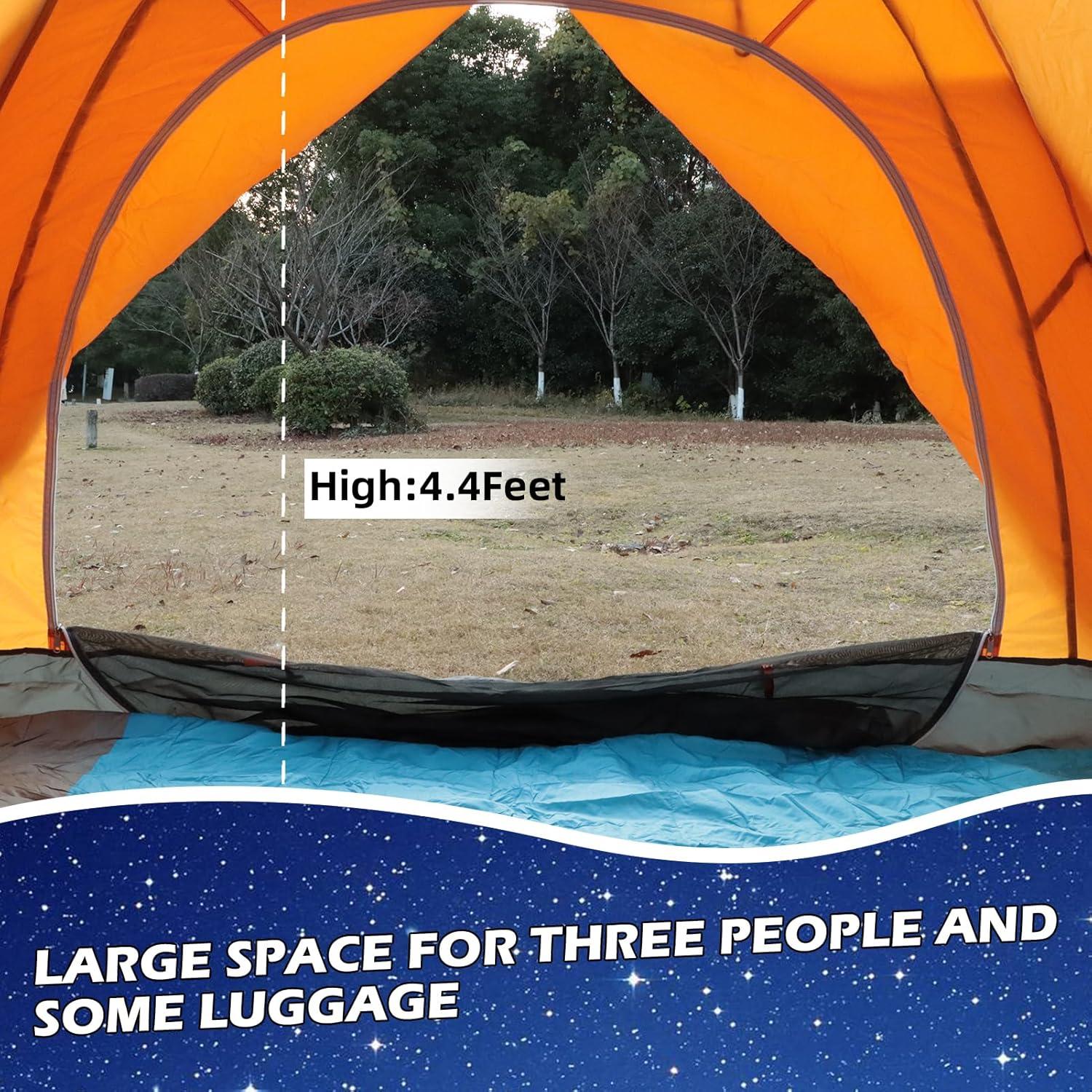 Tienda de mochilero Arctic Lemmings 3 personas impermeable 2.13m