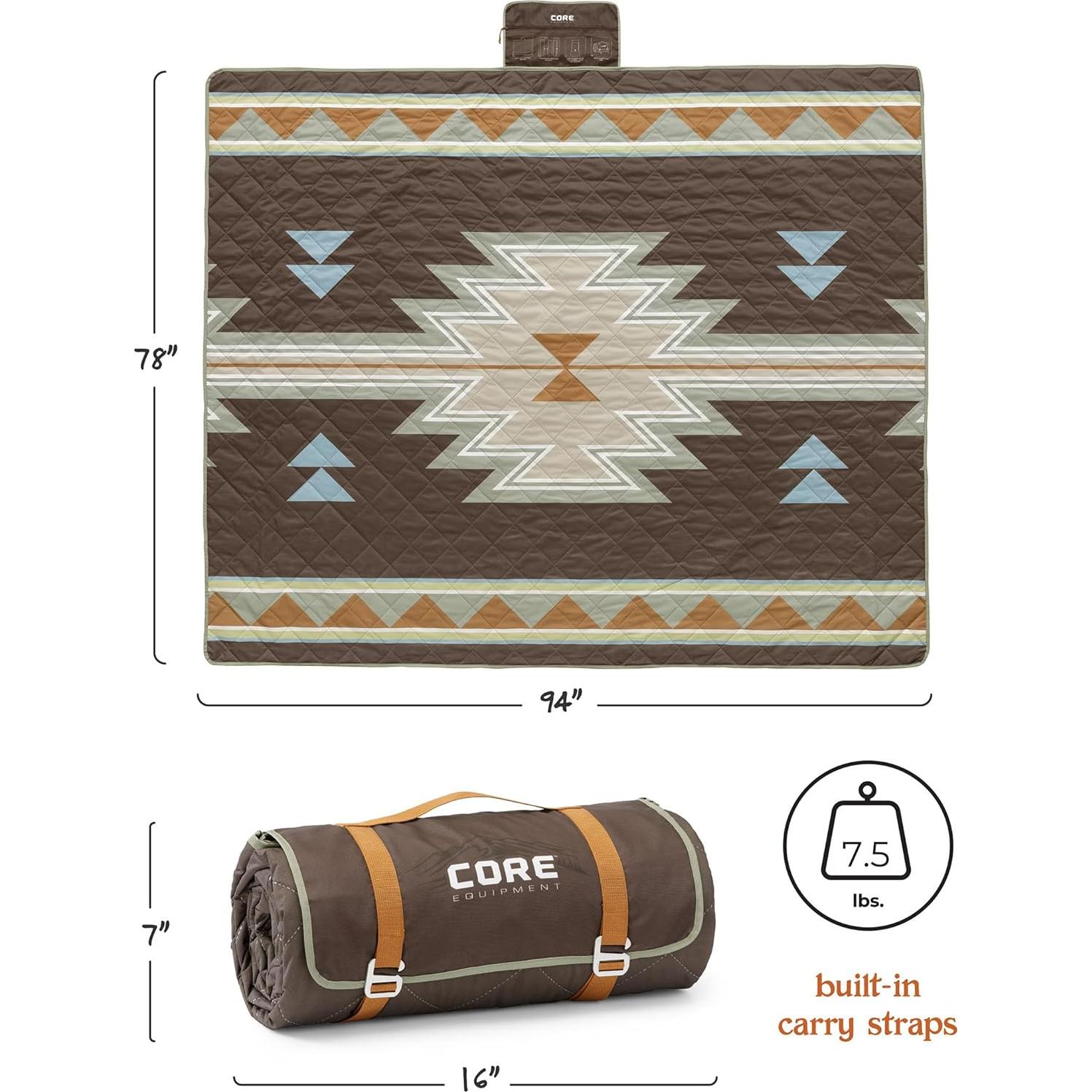 Manta con peso CORE Mosaico del Desierto 238x198 cm impermeable