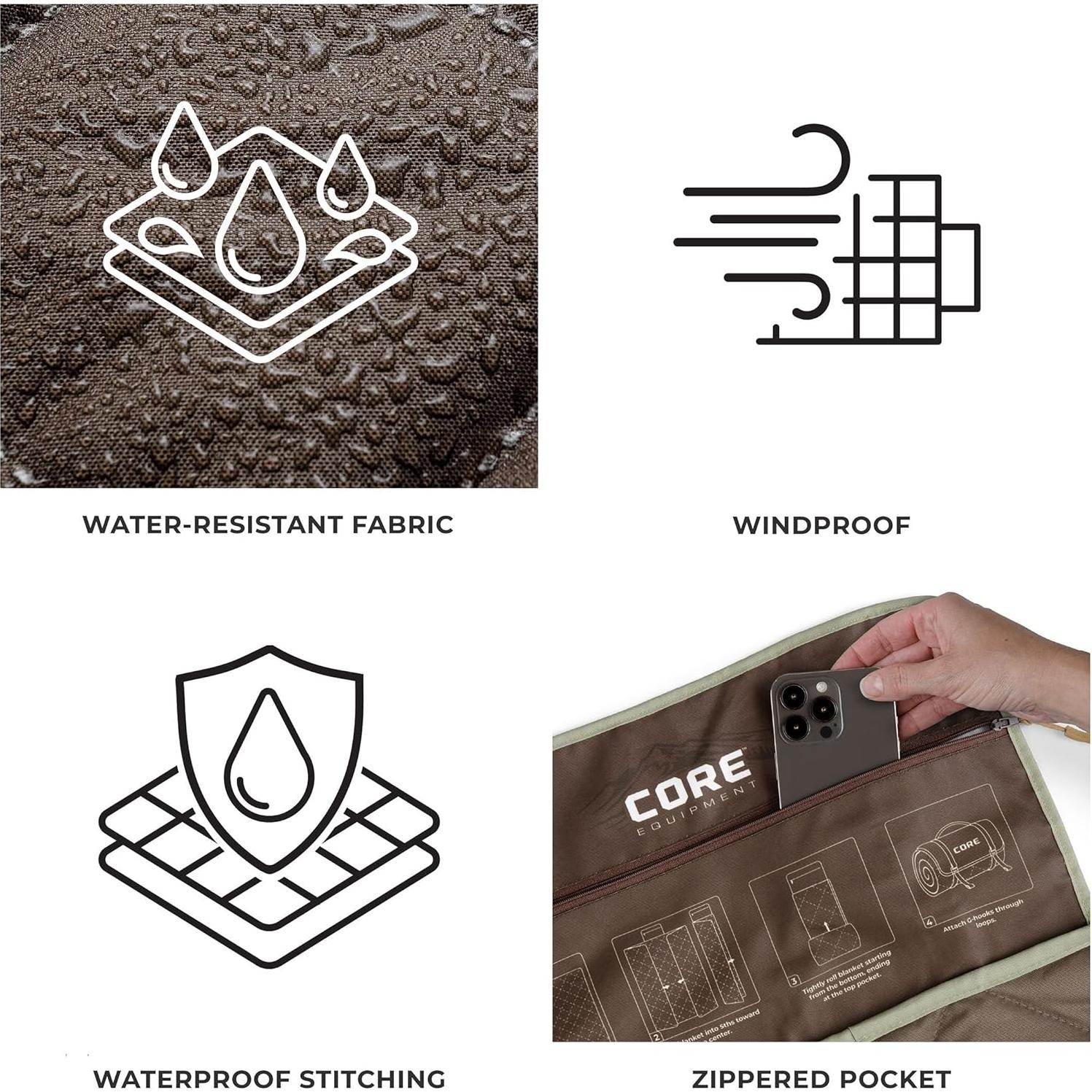 Manta con peso CORE Mosaico del Desierto 238x198 cm impermeable