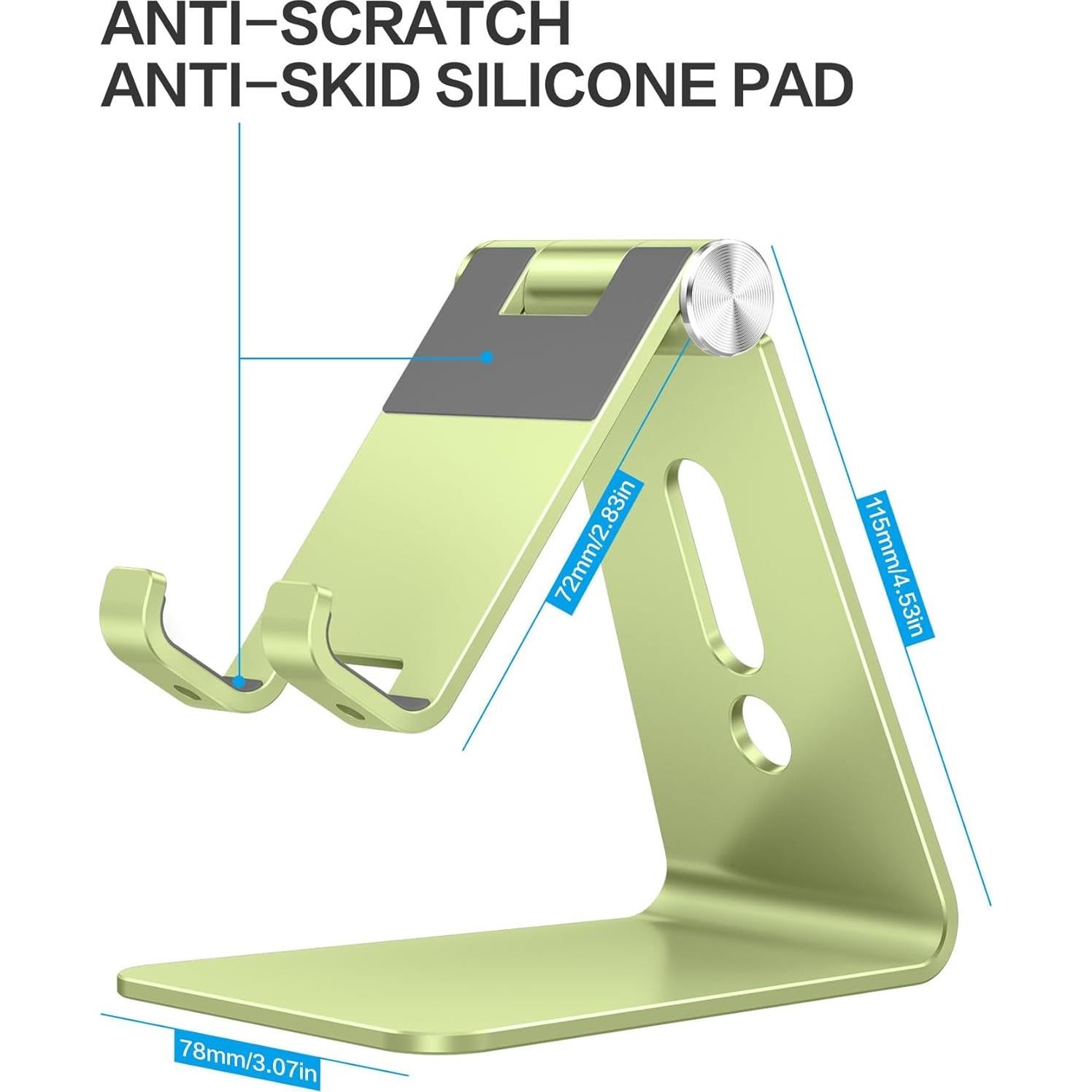 Soporte Ajustable para Teléfono OMOTON C2 Aluminio Verde