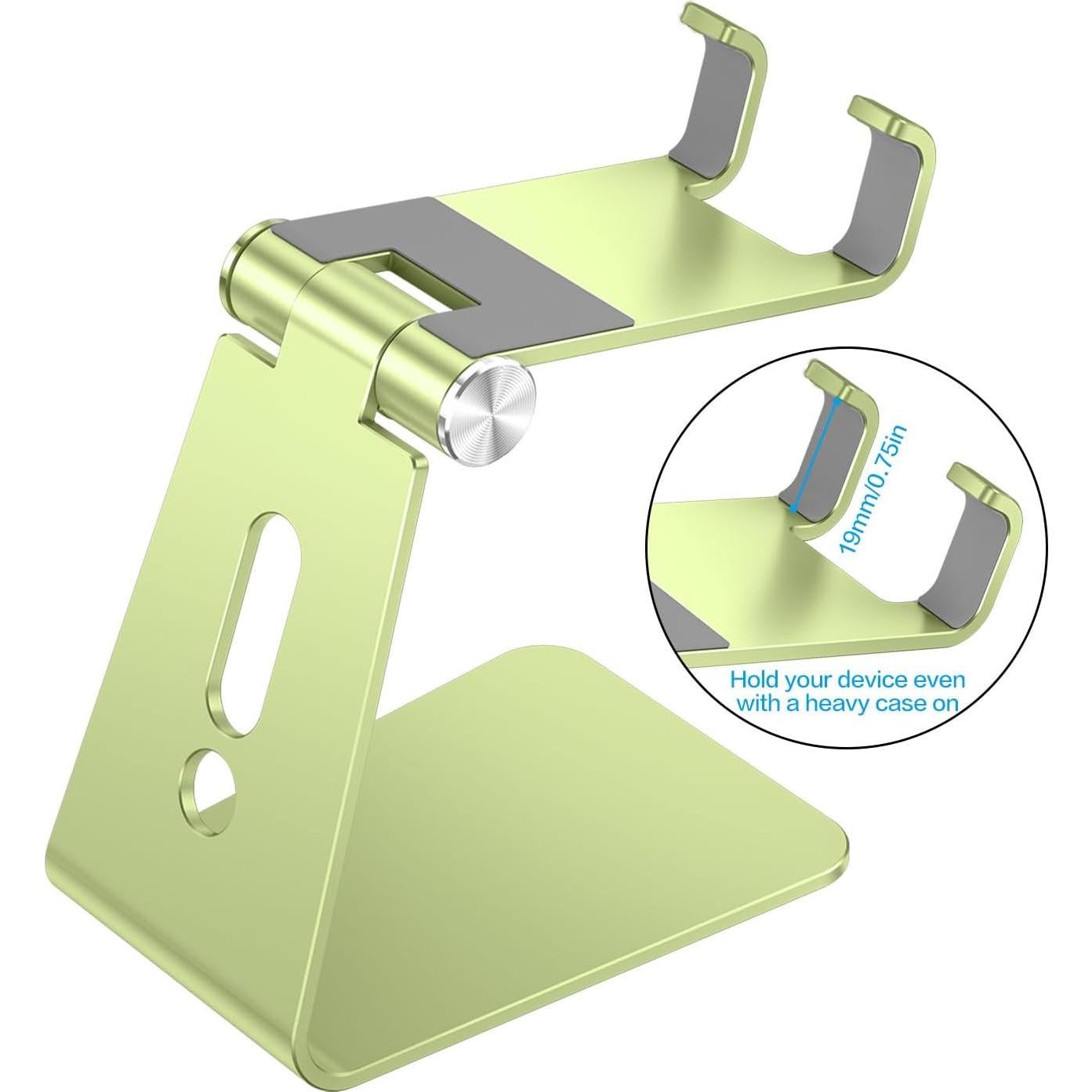 Soporte Ajustable para Teléfono OMOTON C2 Aluminio Verde