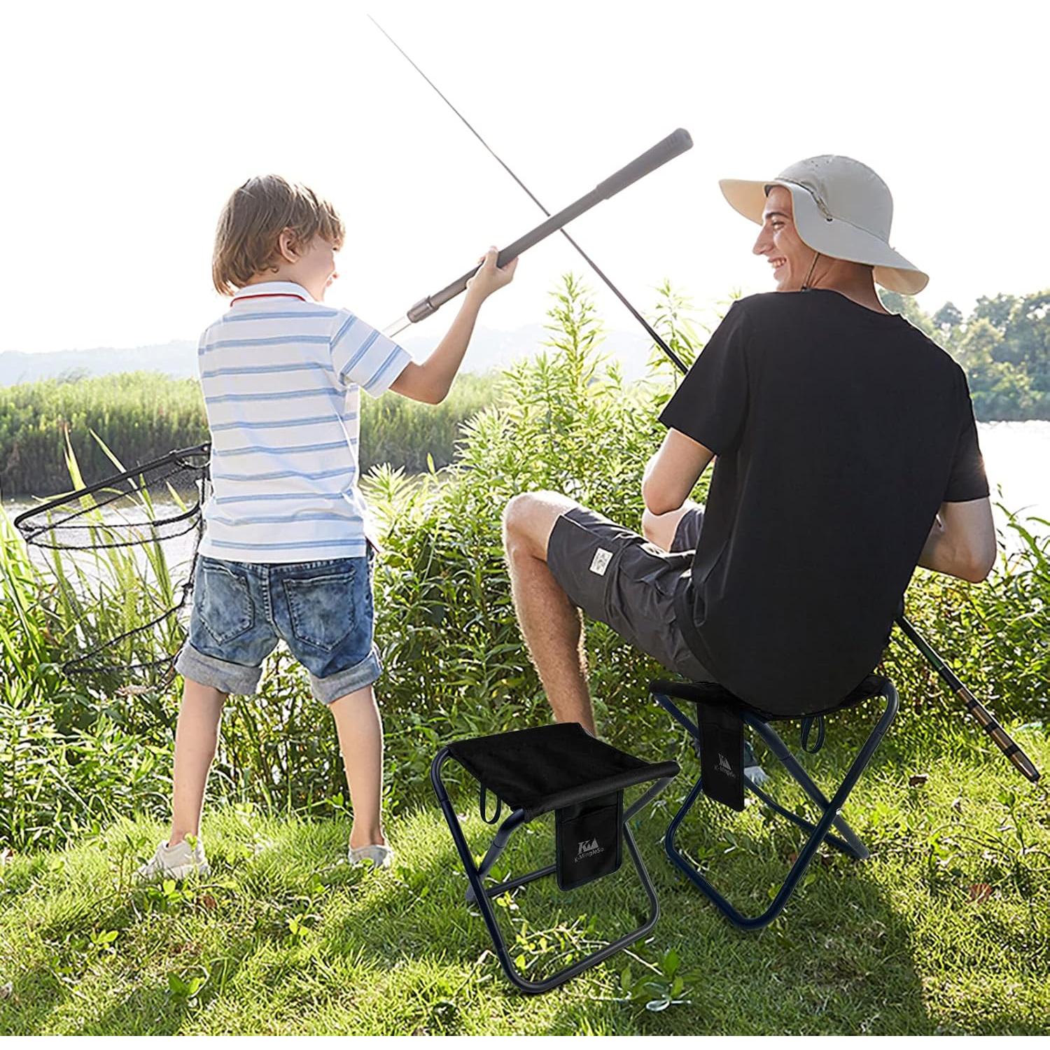 Taburete Plegable K-MingleSo 33 cm Negro Soporta 204 kg