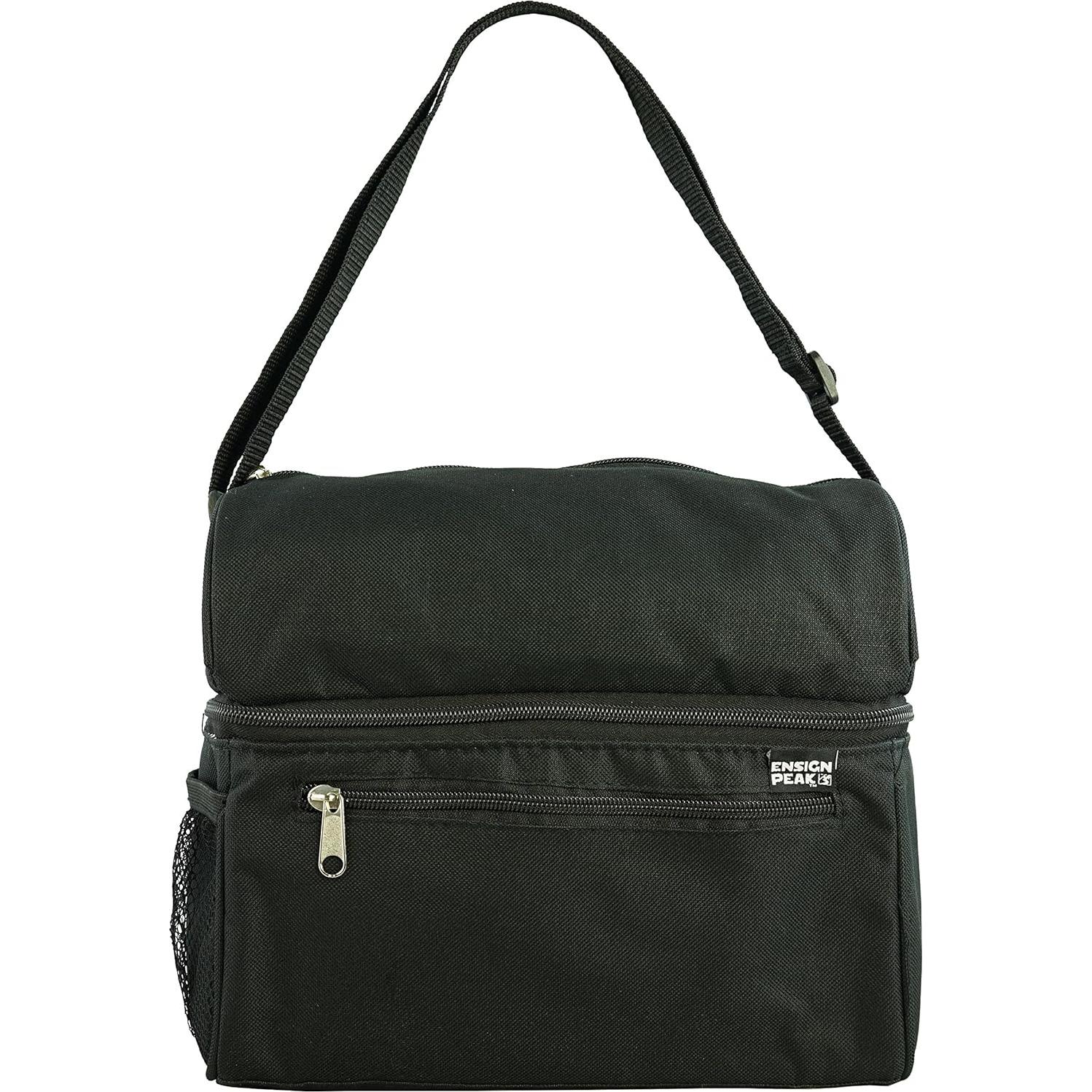 Bolsa Térmica Aislada Ensign Peak Negra 26.7x24.1x15.2 cm