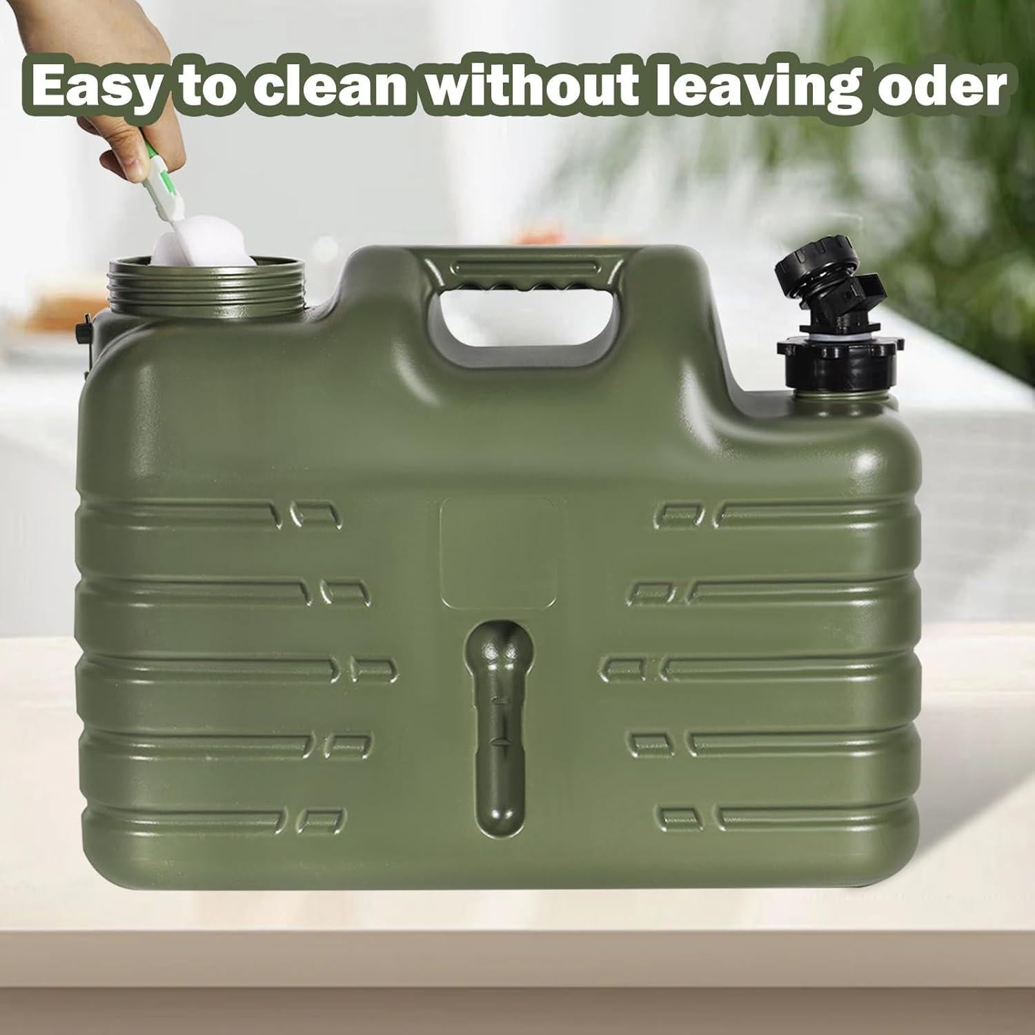 Contenedor de Agua Portátil REDCAMP 15L con Grifo Verde