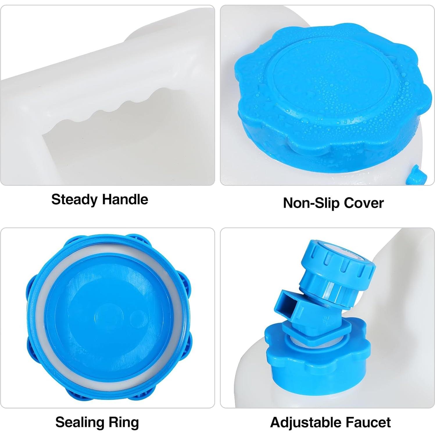 Contenedor de Agua Portátil REDCAMP 18.5L con Grifo - Paquete de 4