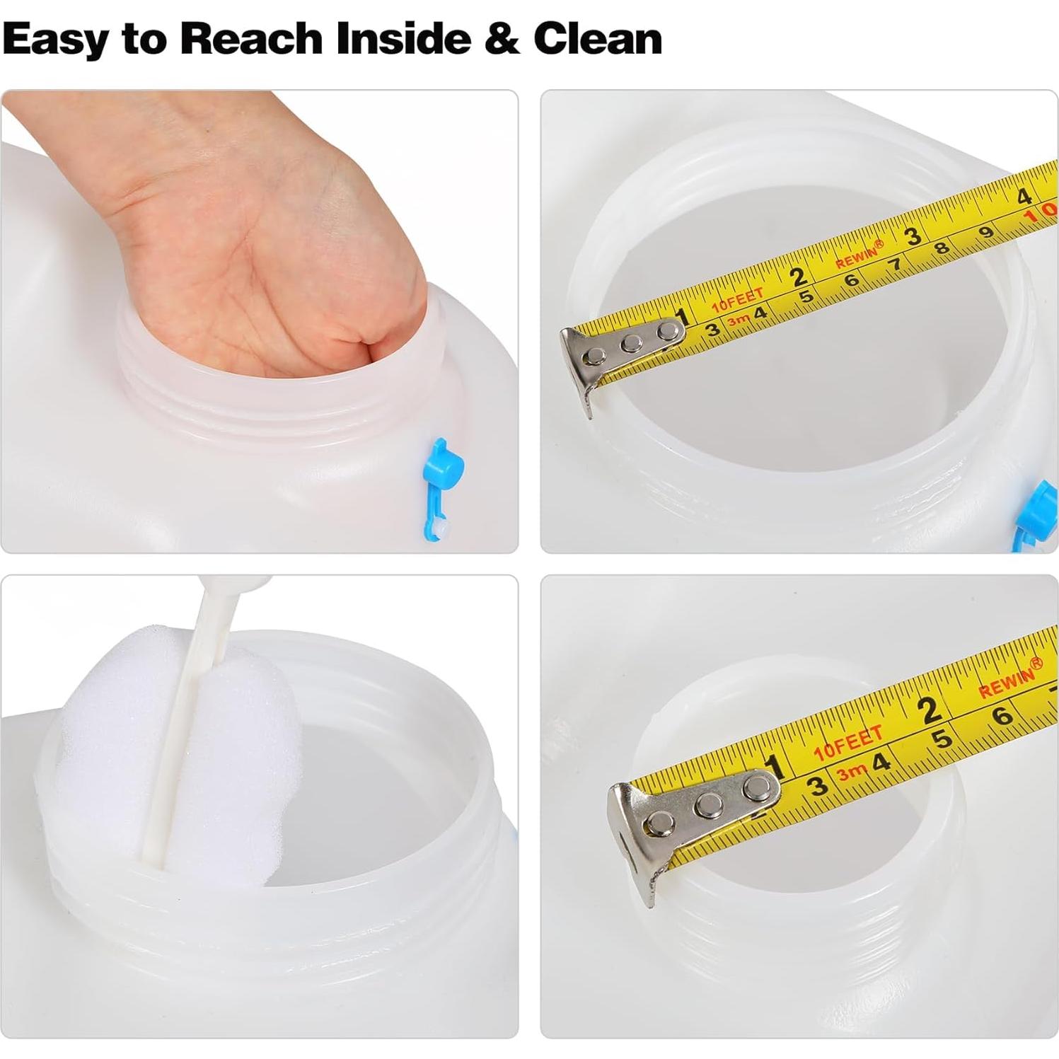 Contenedor de Agua Portátil REDCAMP 18.5L con Grifo - Paquete de 4