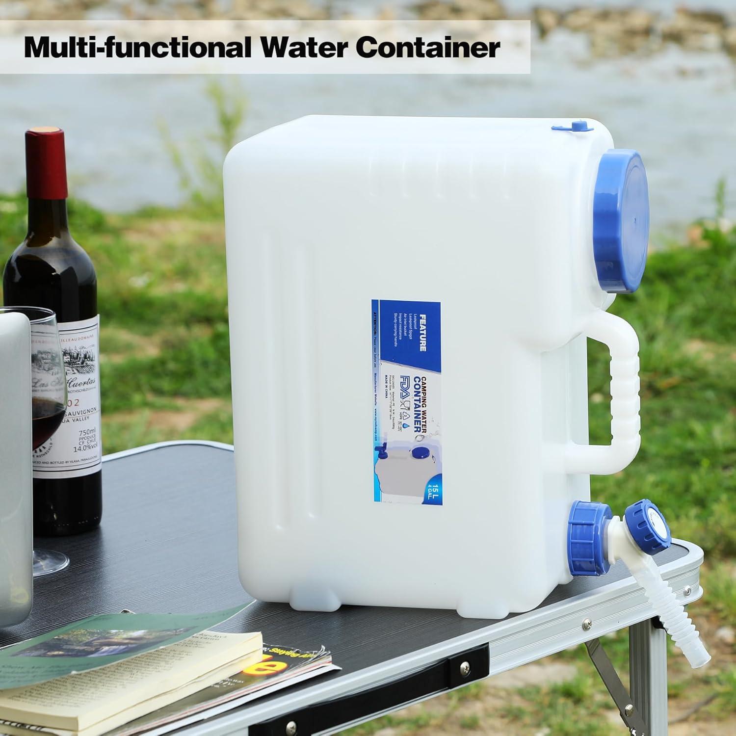 Contenedor de Agua Portátil REDCAMP 15L con Grifo y Tapa