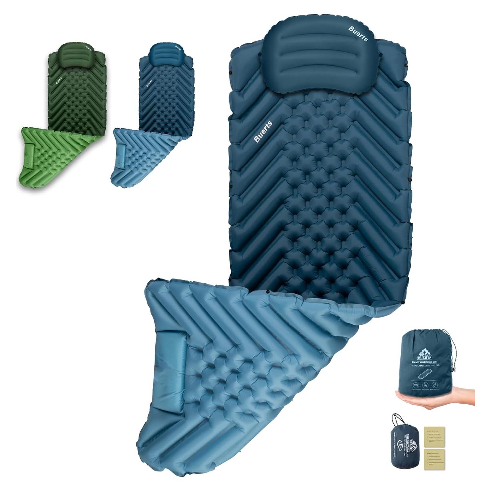 Colchoneta Inflable Camping BUERTS BPDM-01 189x65cm Azul