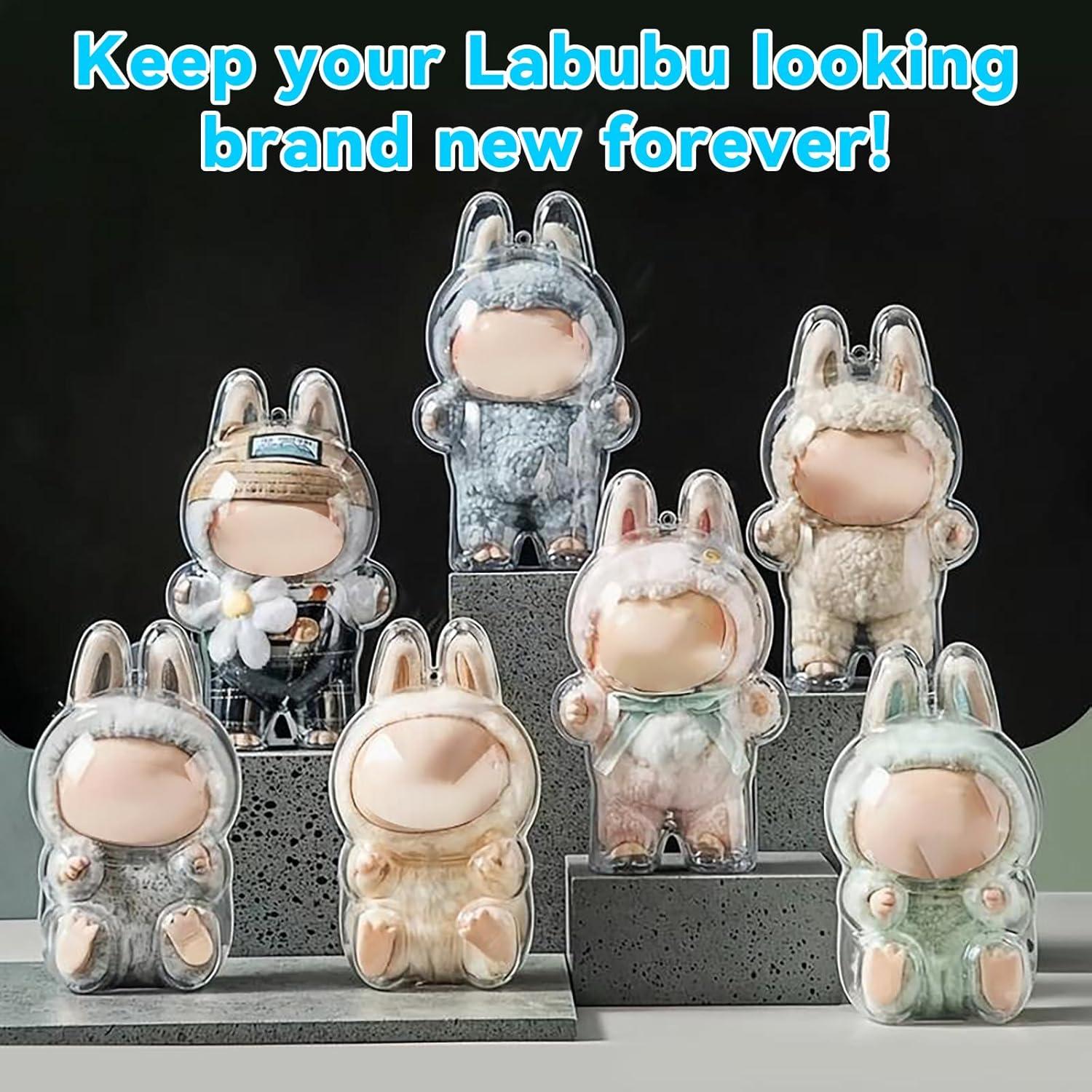 Caja de Exhibición Acrílica LUCYLANKER para Muñecas Labubu 17.5cm