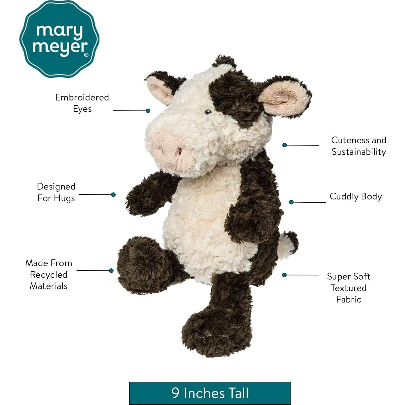 Peluche Vaca Negra y Blanca Mary Meyer 30.48 cm Reciclado