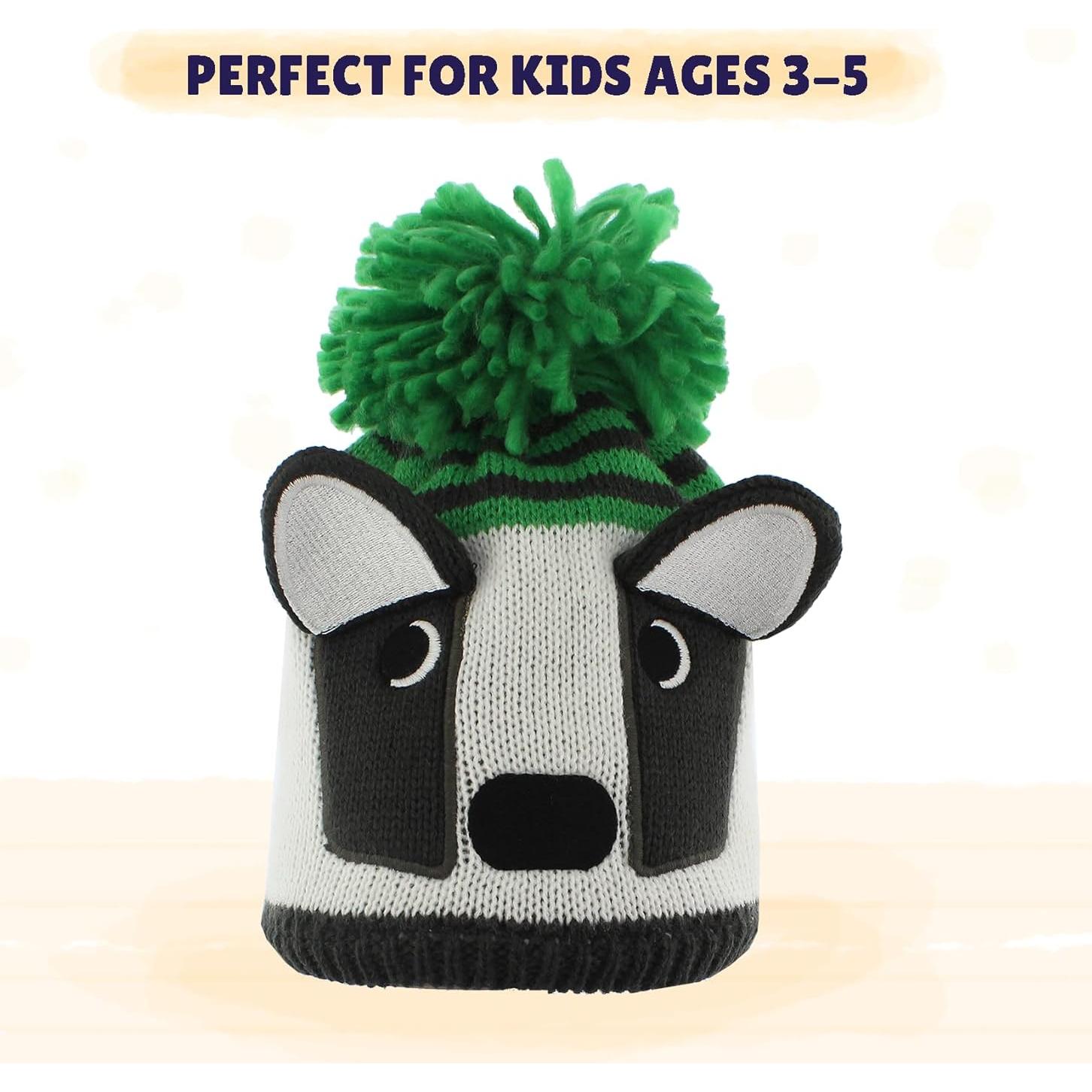 Gorro de Tejer de Animal Yankee Toybox para Niños 3-5 Años