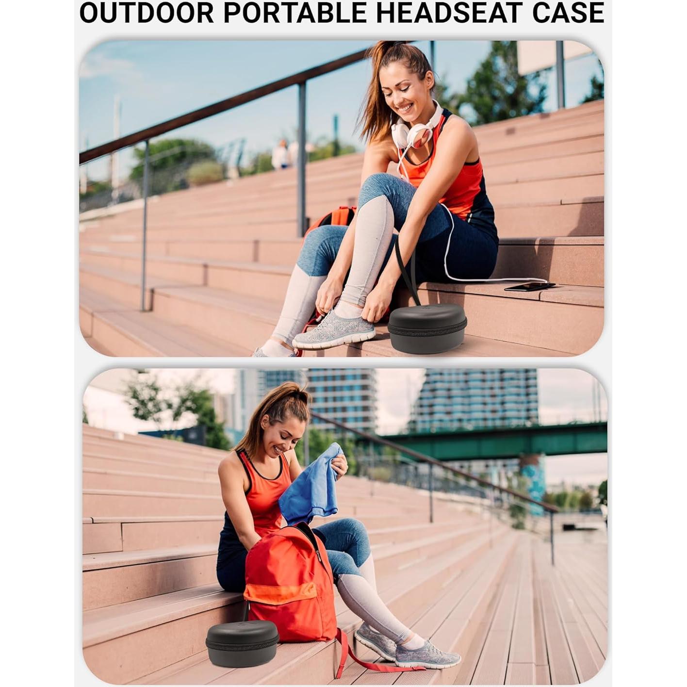 Funda Dura para Auriculares Beats - STUKCAZE, Negro, Impermeable