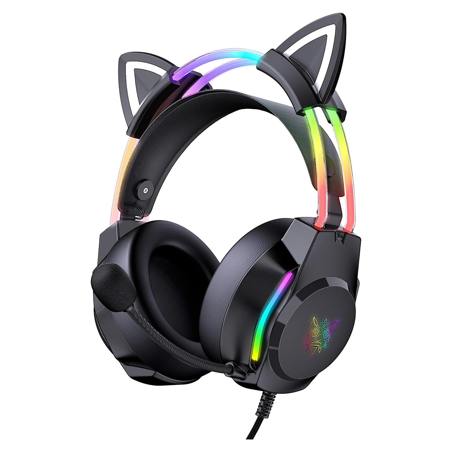 Auriculares Gaming ONITOON X26 con Micrófono y RGB 50mm