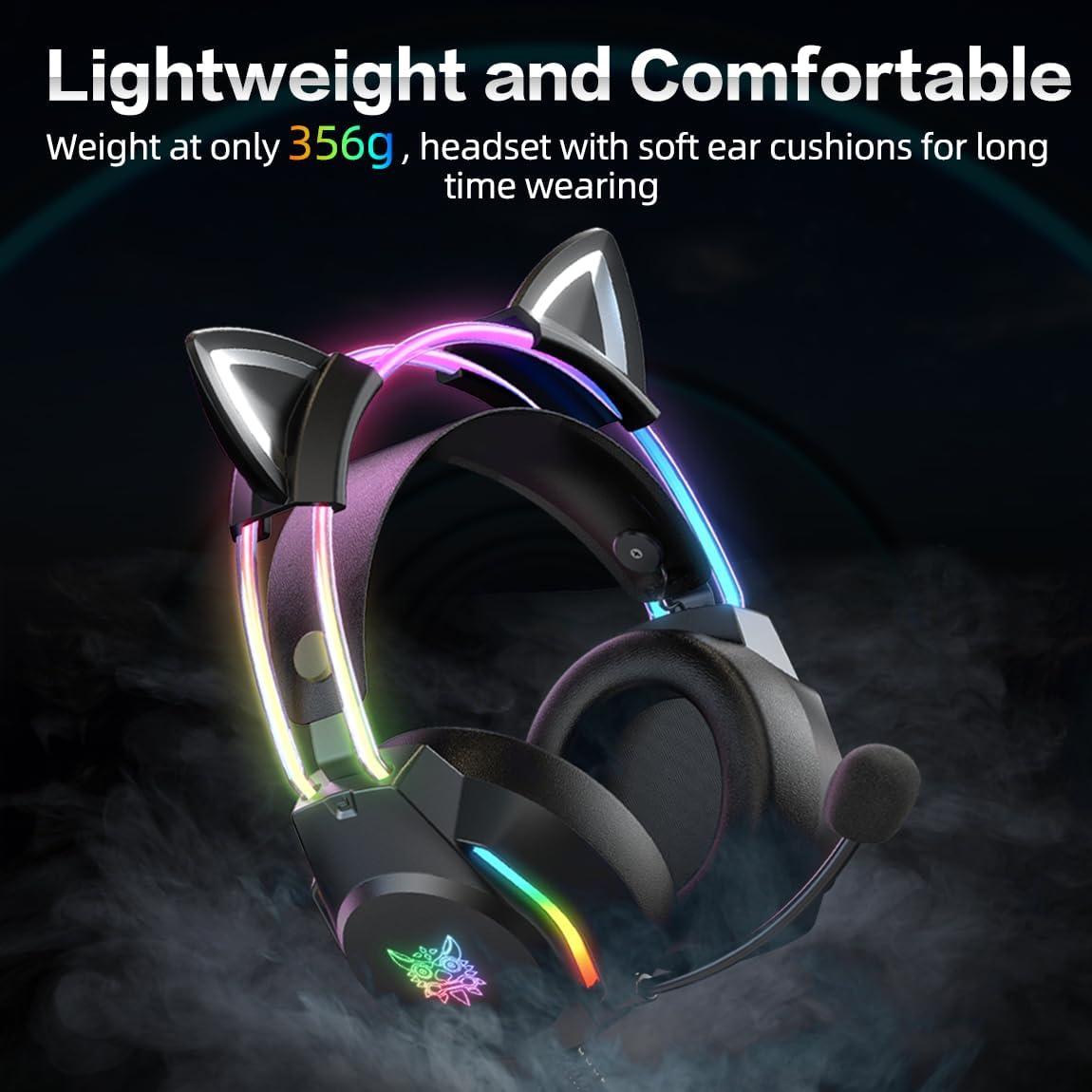 Auriculares Gaming ONITOON X26 con Micrófono y RGB 50mm