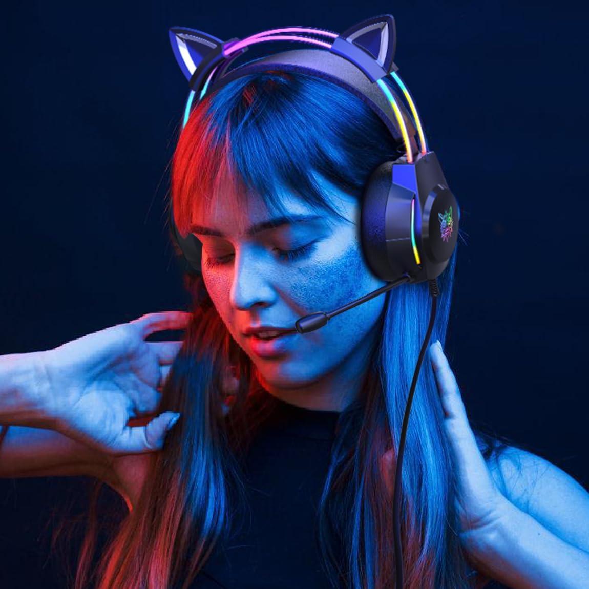 Auriculares Gaming ONITOON X26 con Micrófono y RGB 50mm
