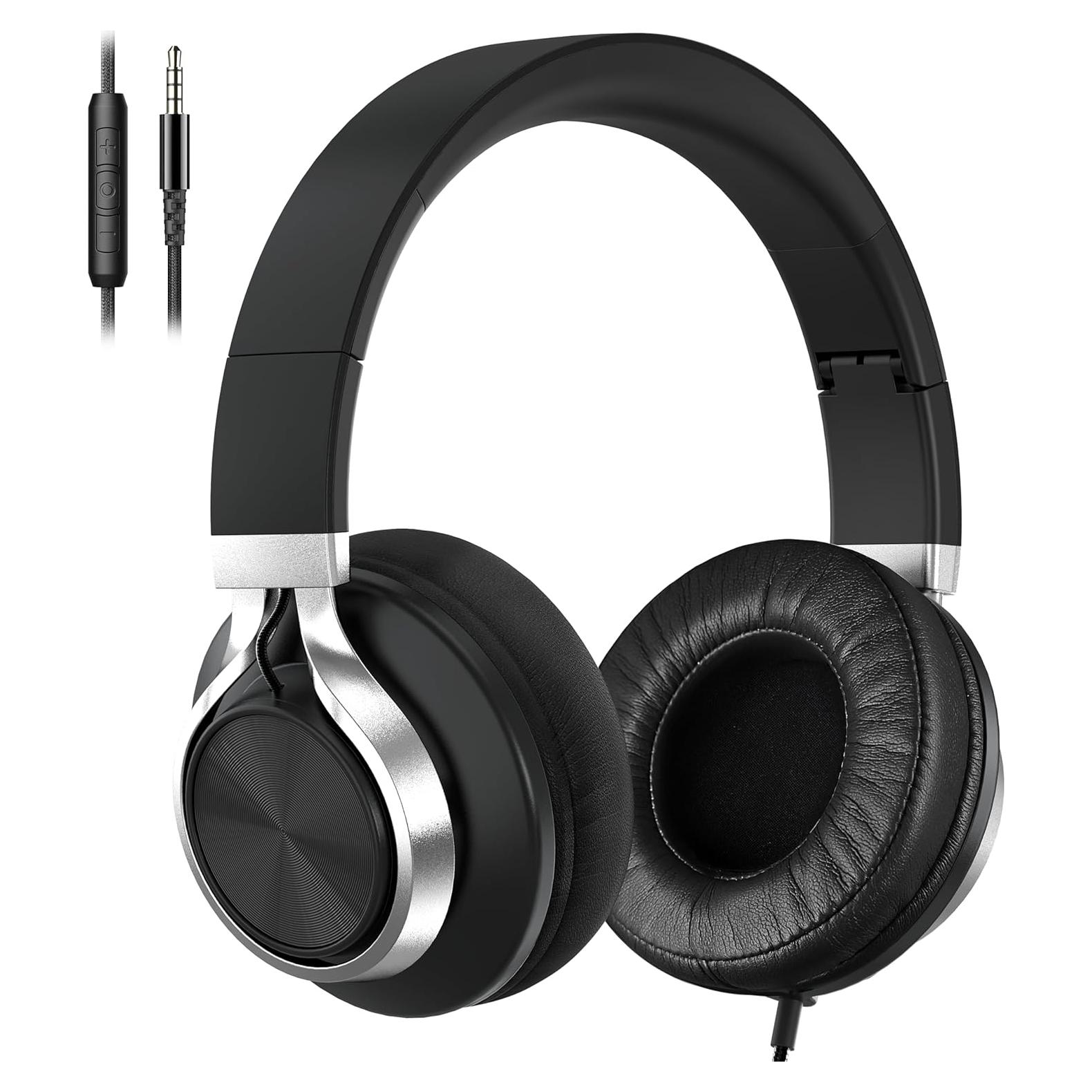 Auriculares Over Ear AILIHEN C90 con Micrófono y Aislamiento de Ruido