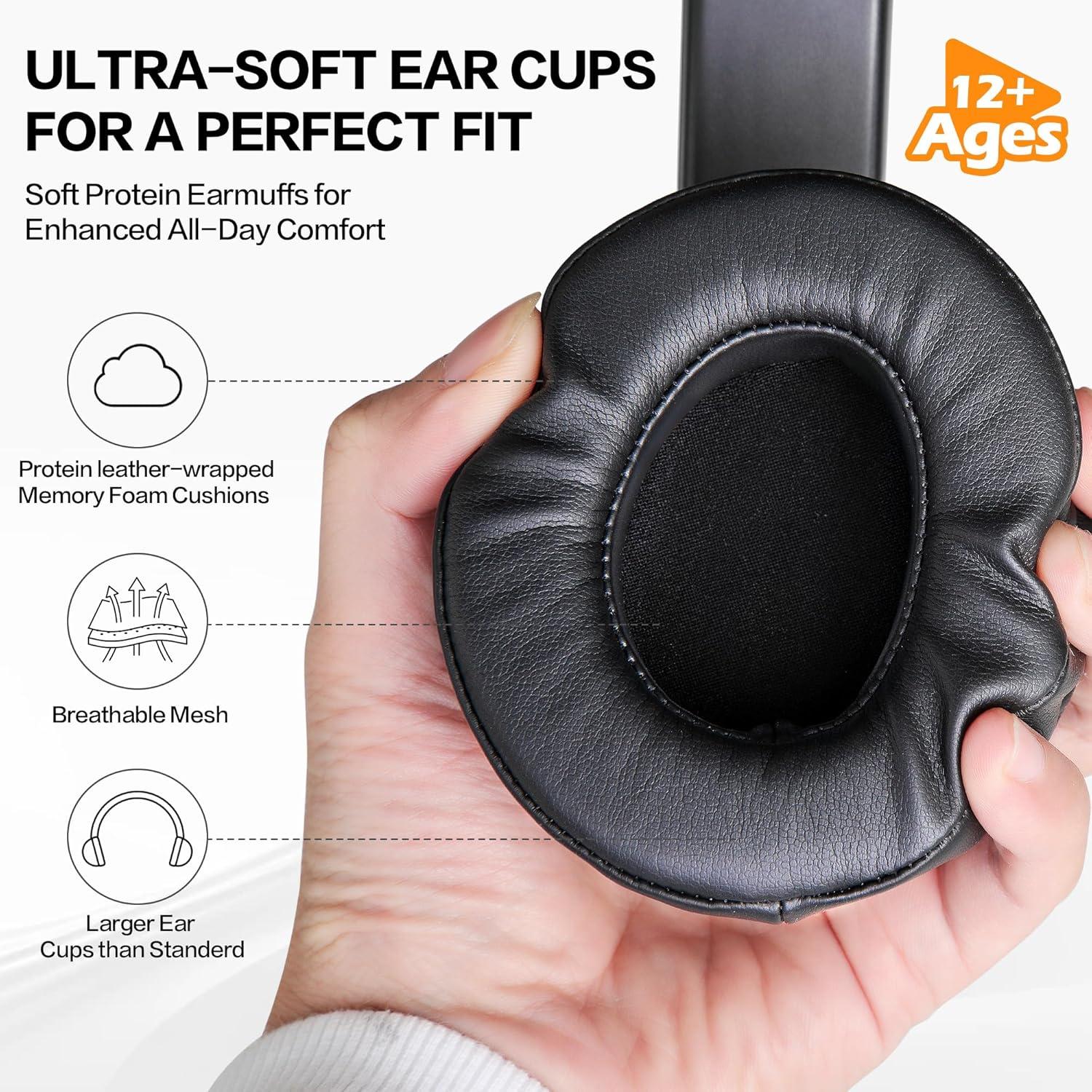 Auriculares Over Ear AILIHEN C90 con Micrófono y Aislamiento de Ruido