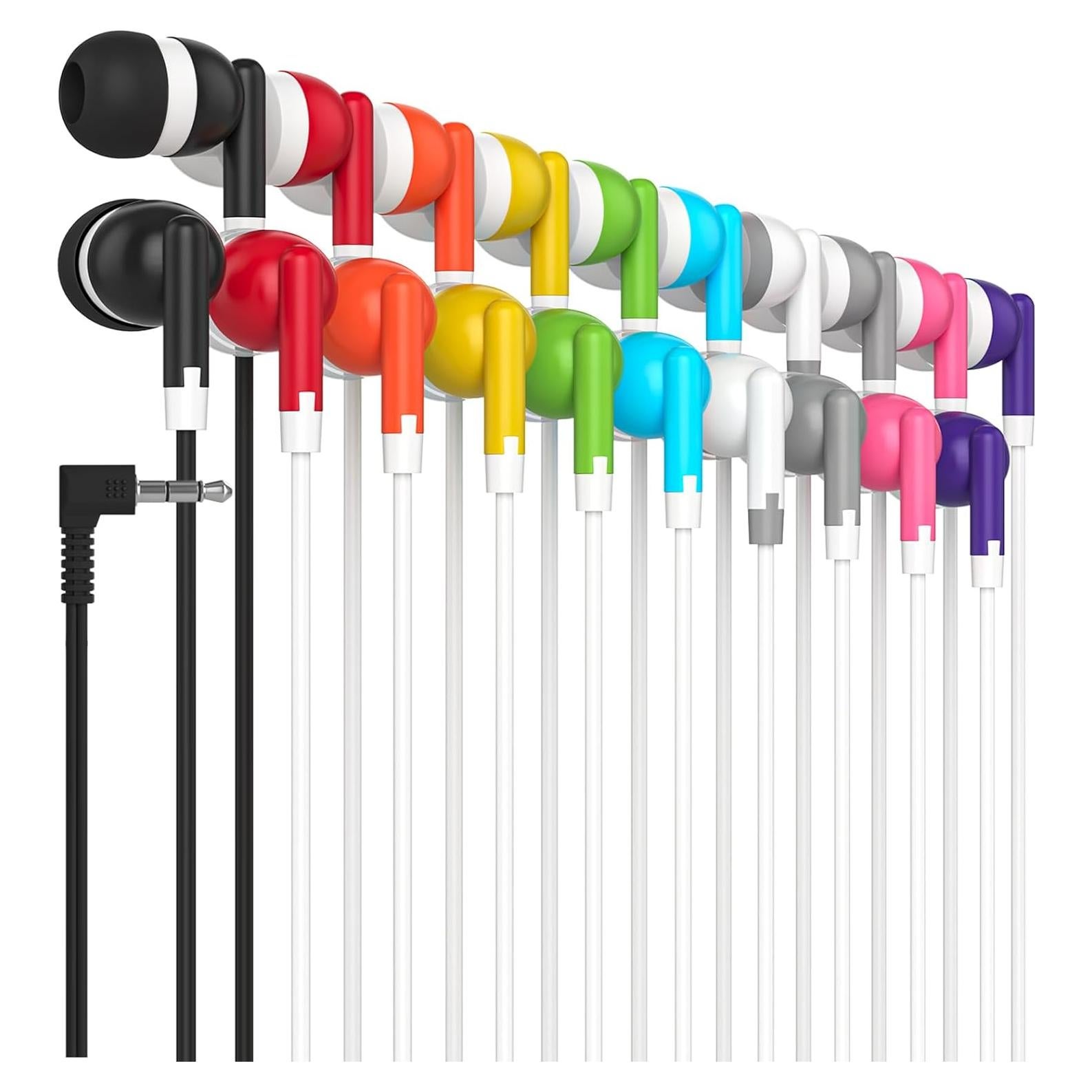 Auriculares Maeline A2J-PRO Estéreo 10 Pack Multicolores