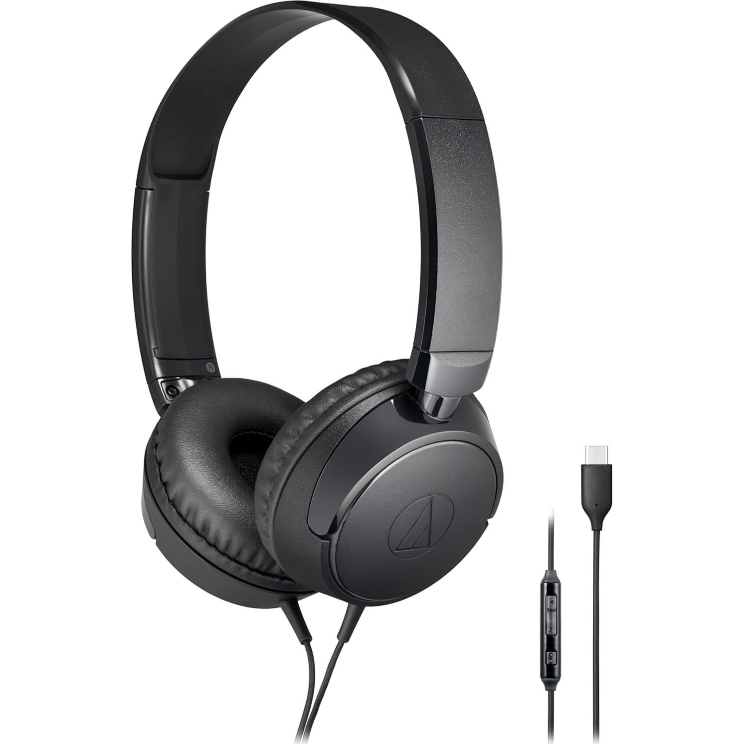 Auriculares USB-C Audio-Technica ATH-S120C-BK Plegables
