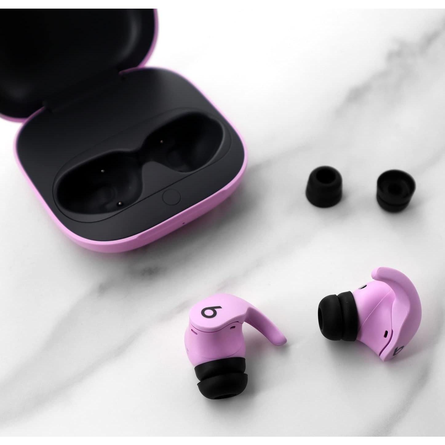 12 Pares Tapones Doble Flange Silicona para Beats Fit Pro - Negro