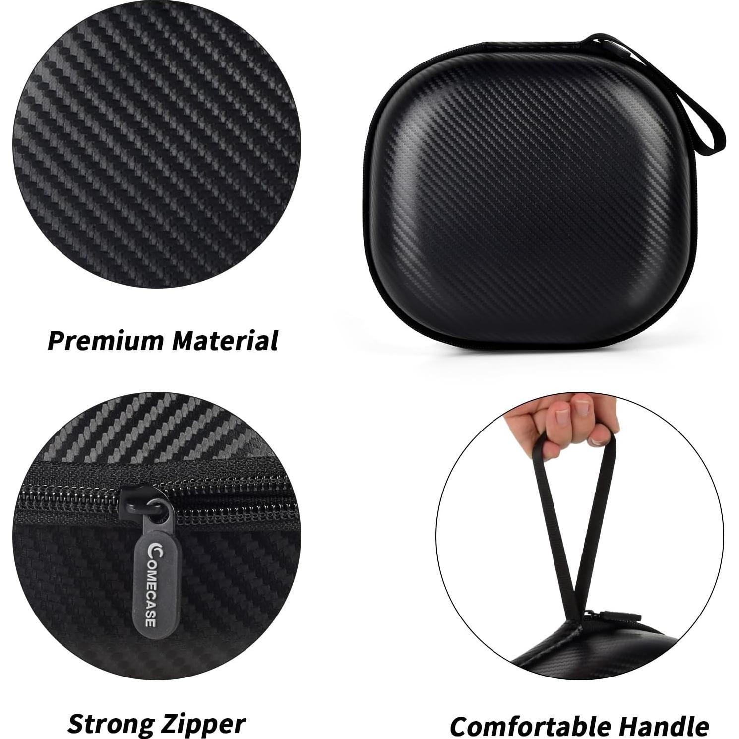 Funda para Auriculares COMECASE Doble Protección Negro 22.8x20.3cm