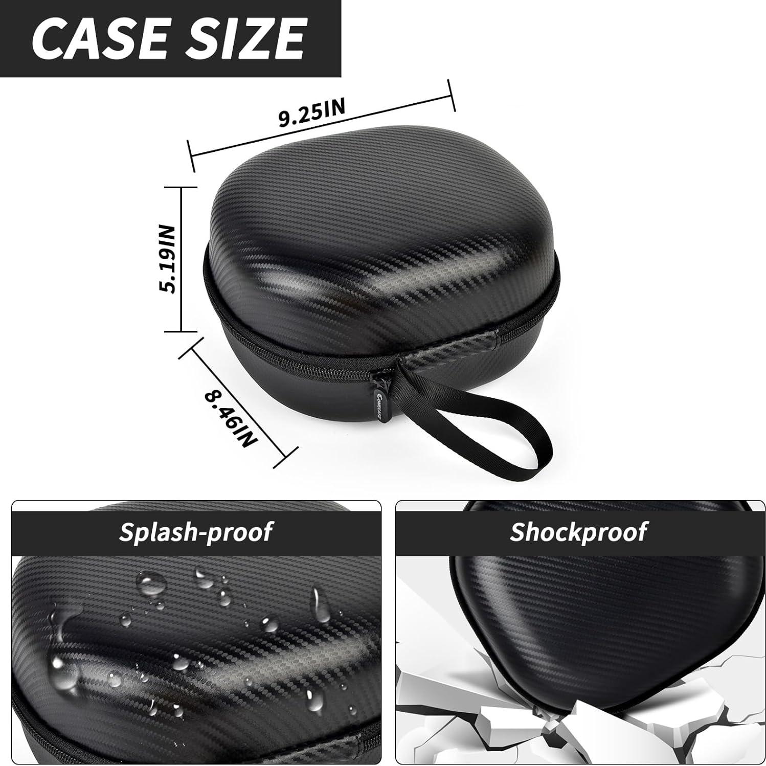 Funda para Auriculares COMECASE Doble Protección Negro 22.8x20.3cm