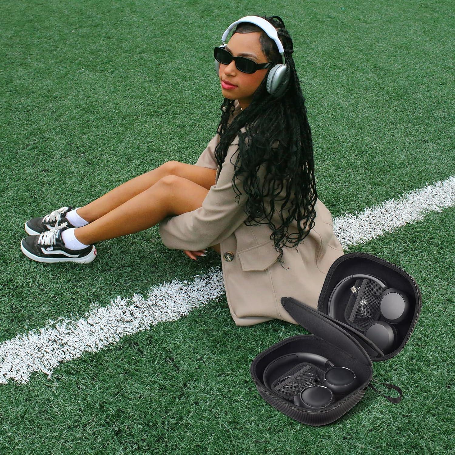 Funda para Auriculares COMECASE Doble Protección Negro 22.8x20.3cm