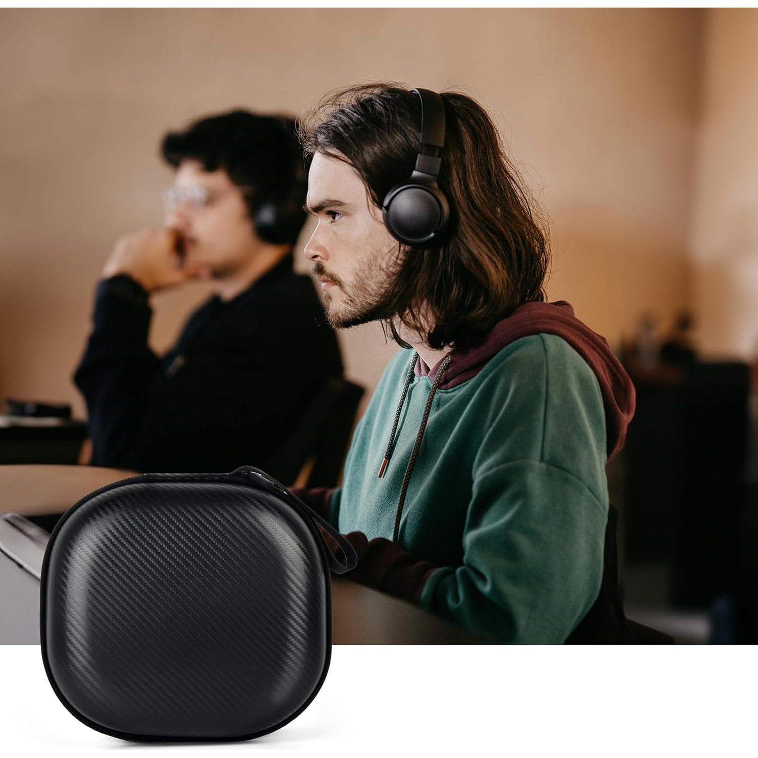 Funda para Auriculares COMECASE Doble Protección Negro 22.8x20.3cm