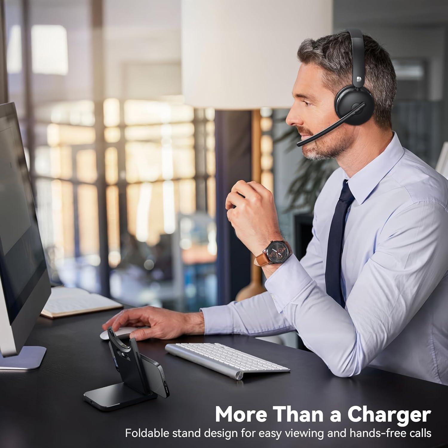 Auricular Inalámbrico Dytole con Micrófono - 65H Batería, Cancelación de Ruido