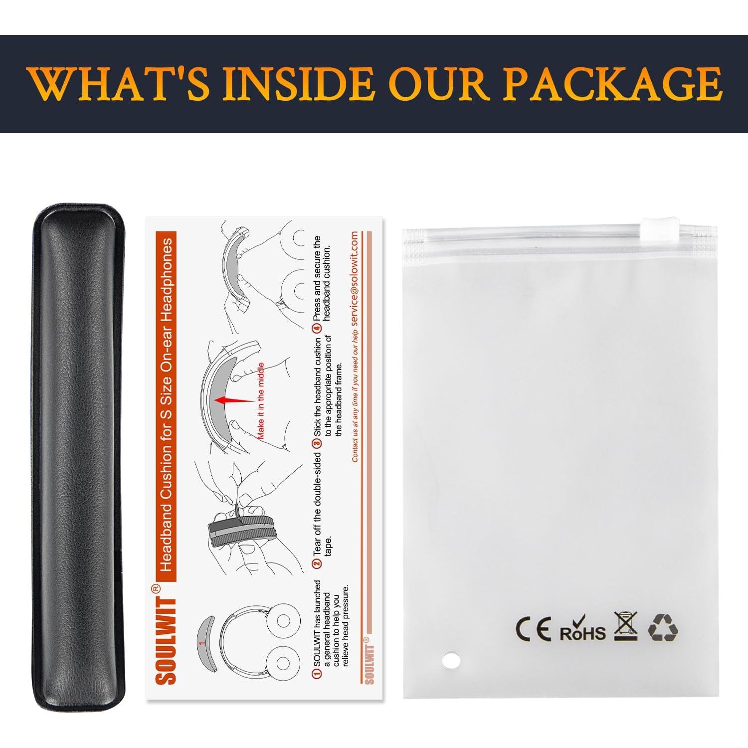 Funda de diadema SOULWIT para auriculares Skullcandy Cassette - Negro