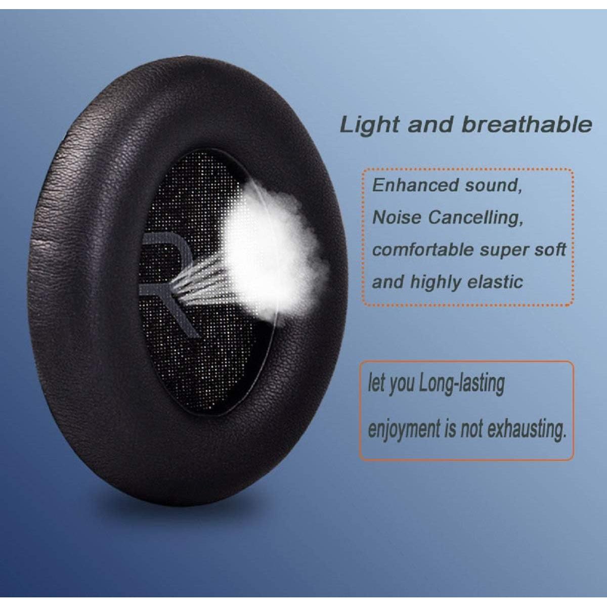 Almohadillas de Reemplazo Luckvan para Auriculares Bose 700 - Negro