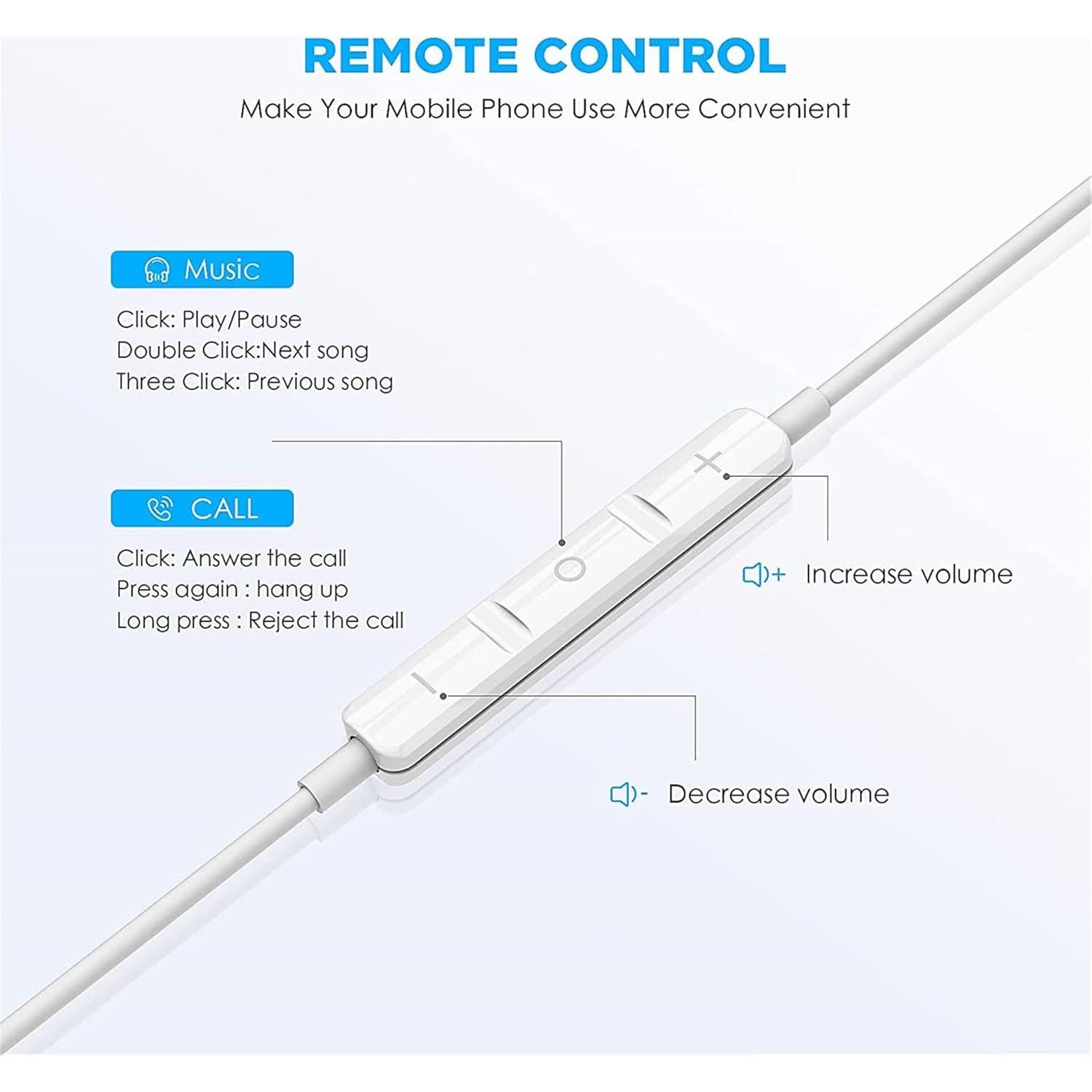 Auriculares USB C Mutsrd In-Ear con Micrófono y Control Remoto