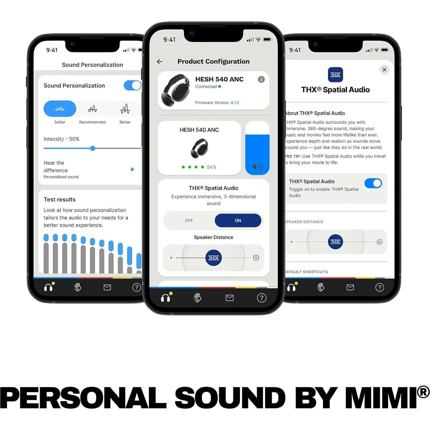 Auriculares Inalámbricos Skullcandy Hesh 540 ANC - Audio Espacial, 65h Batería