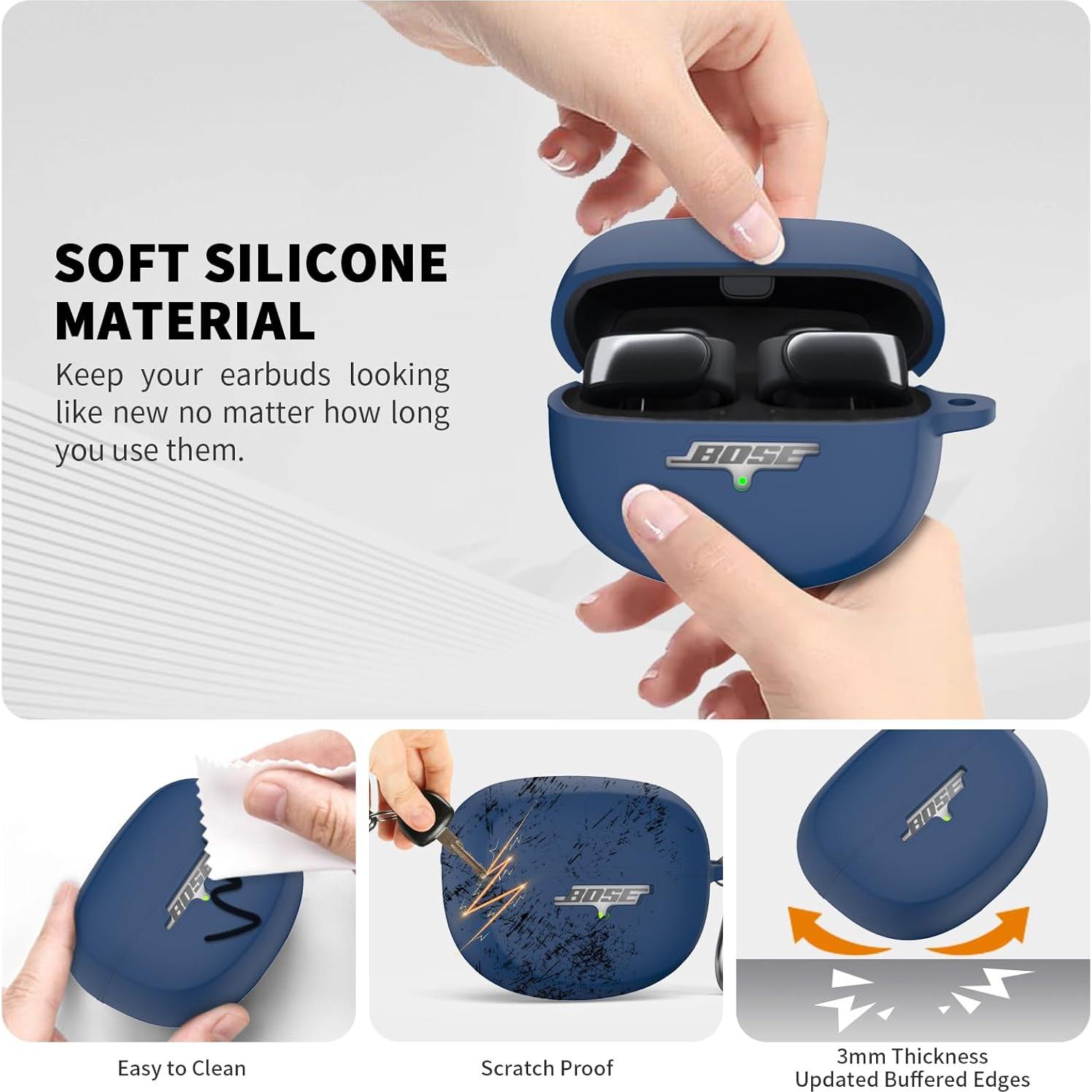 Estuche Protector Silicona TUDIOW para Bose Ultra Open Earbuds 2024