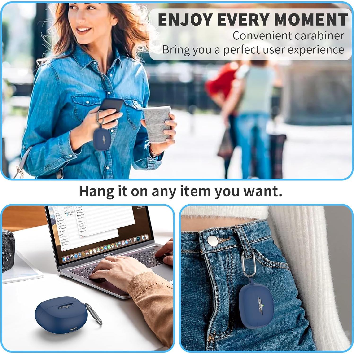 Estuche Protector Silicona TUDIOW para Bose Ultra Open Earbuds 2024