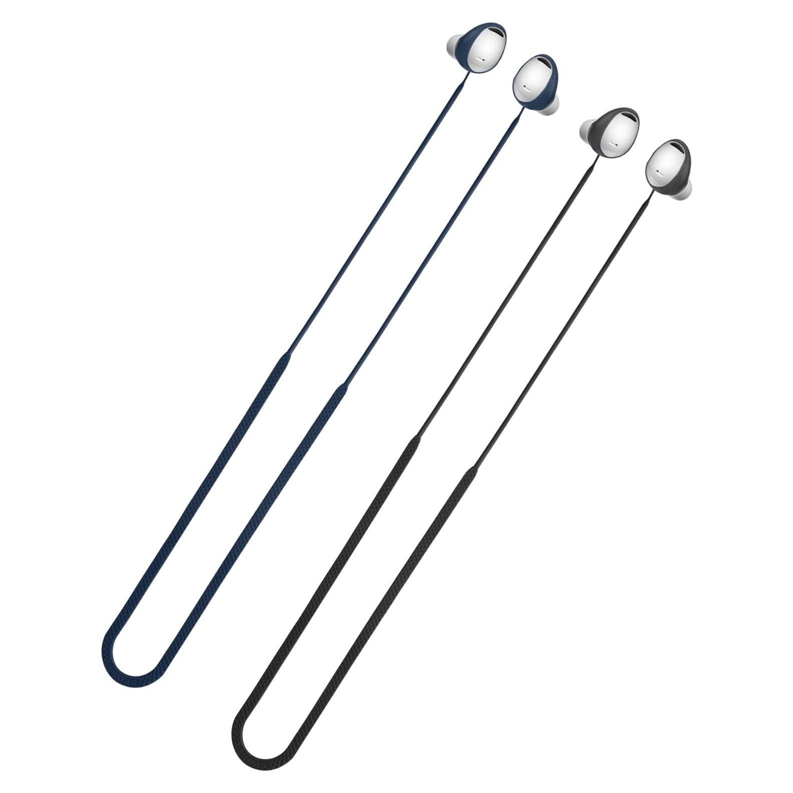 Correas de Silicona kwmobile para Samsung Galaxy Buds2 Pro - Negro/Azul