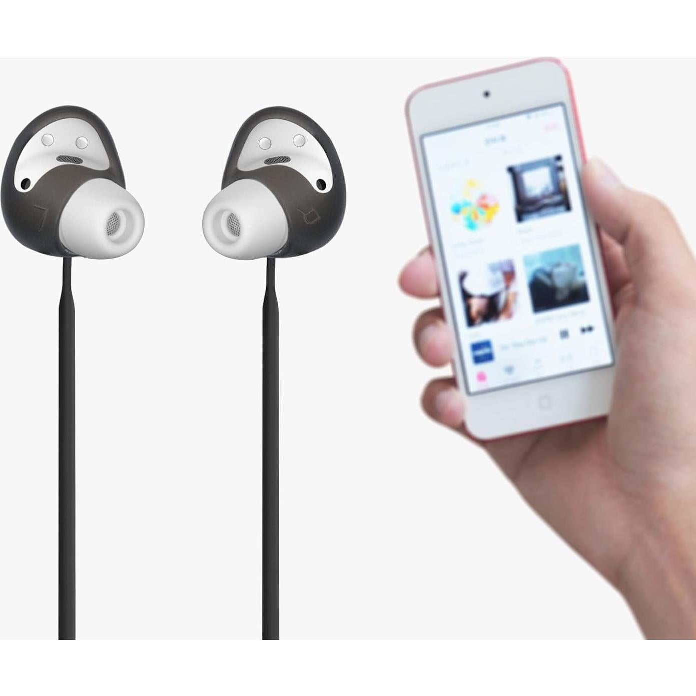 Correas de Silicona kwmobile para Samsung Galaxy Buds2 Pro - Negro/Azul