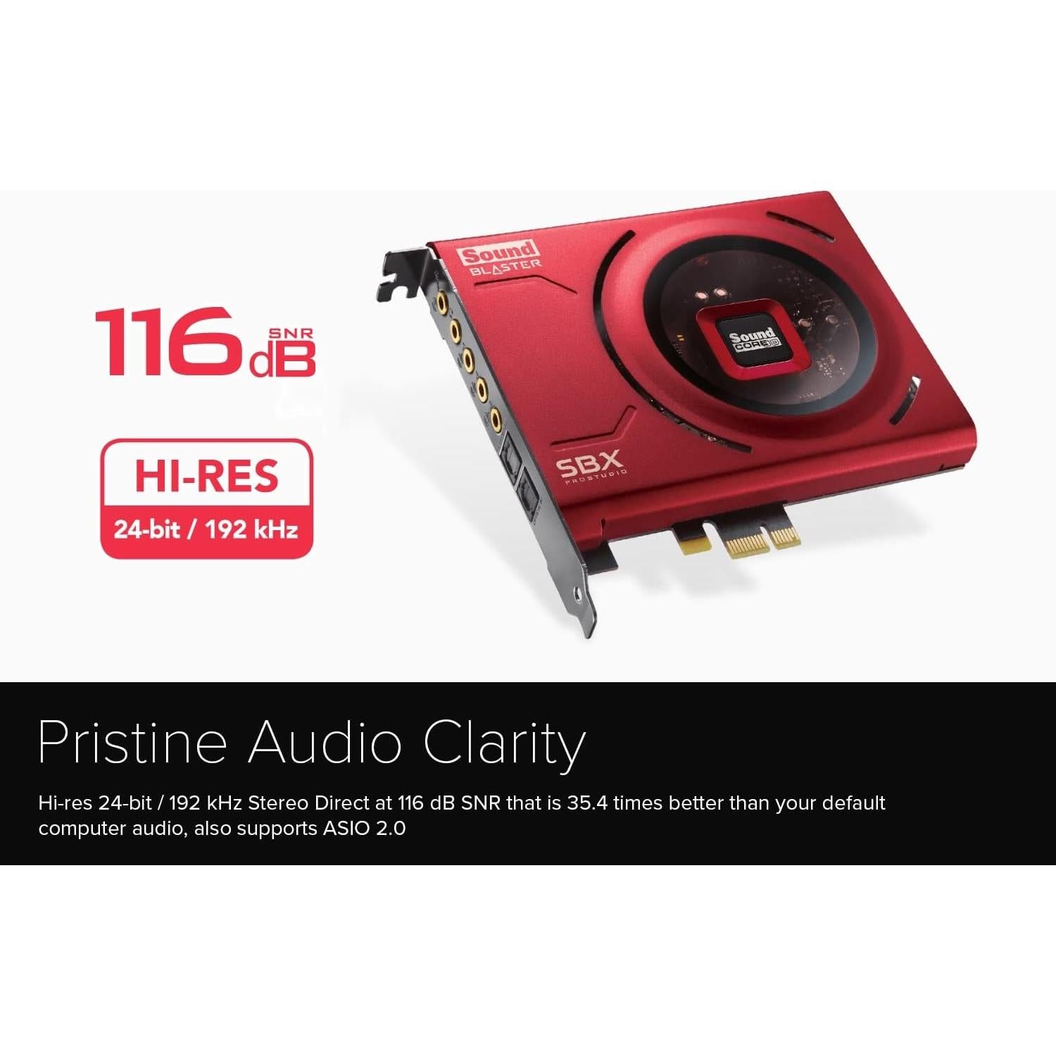 Tarjeta de Sonido Interna Creative Sound Blaster Z SE 24-bit 192 kHz