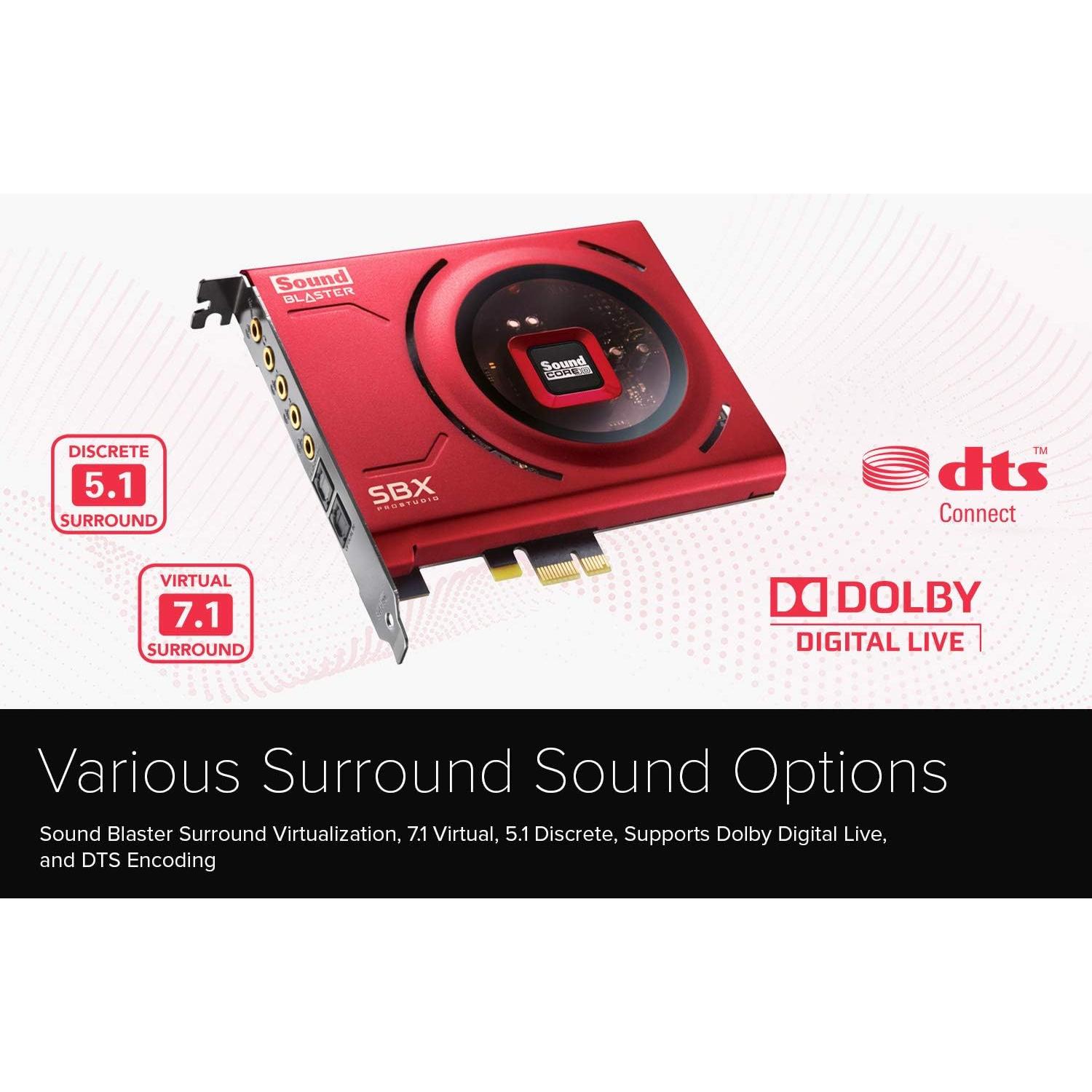 Tarjeta de Sonido Interna Creative Sound Blaster Z SE 24-bit 192 kHz