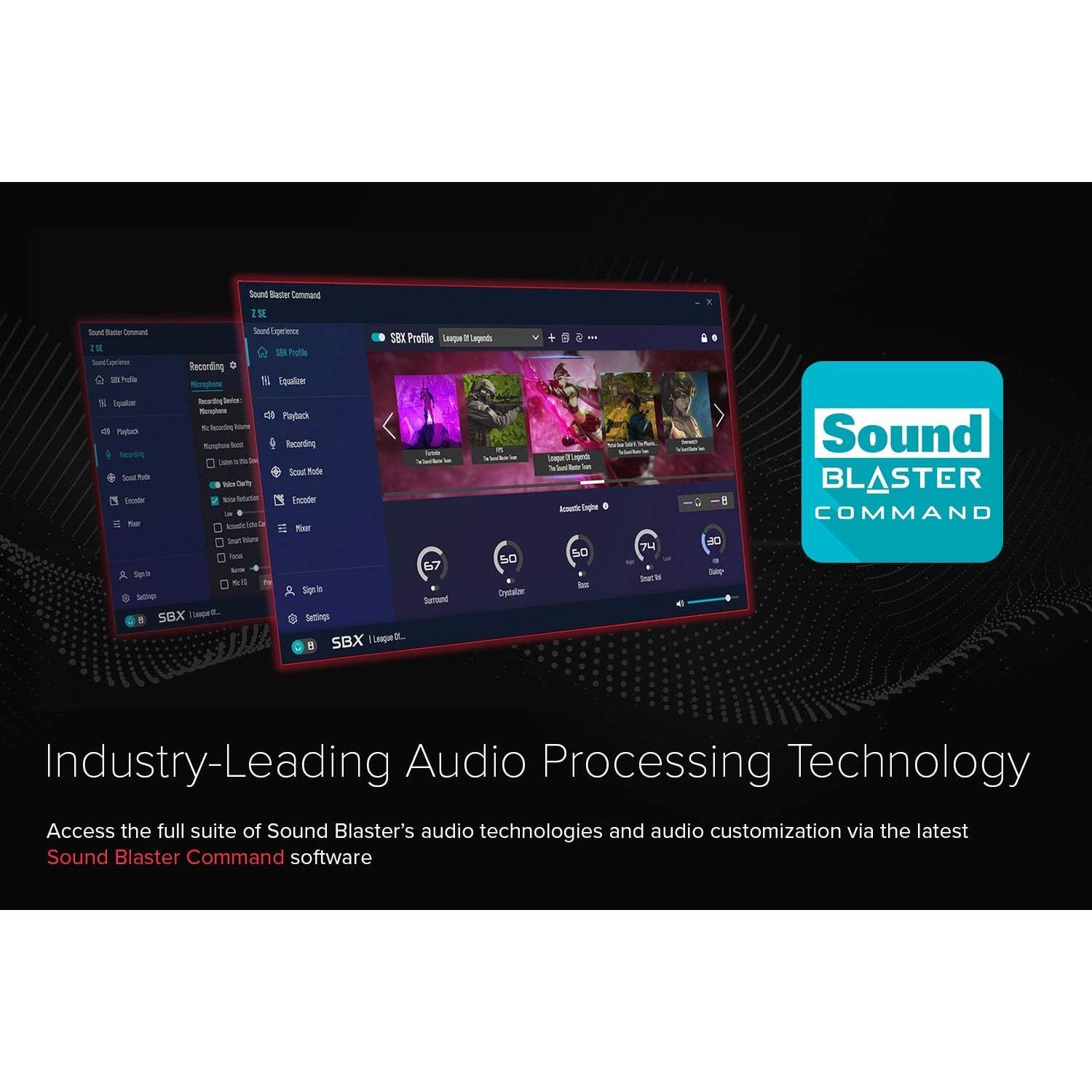 Tarjeta de Sonido Interna Creative Sound Blaster Z SE 24-bit 192 kHz