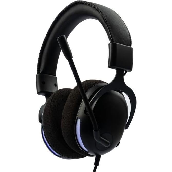 RadioShack Gaming Headphones – 40mm Drivers, Dual Connectivity (3.5mm & USB-A), Modern & Sleek Black Design