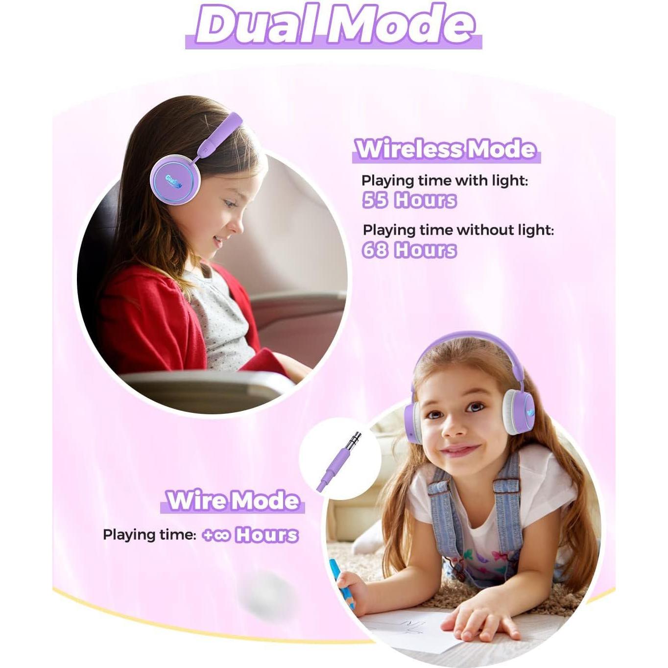 Auriculares Bluetooth gorsun E95A Niños 85dB 68H Inalámbricos