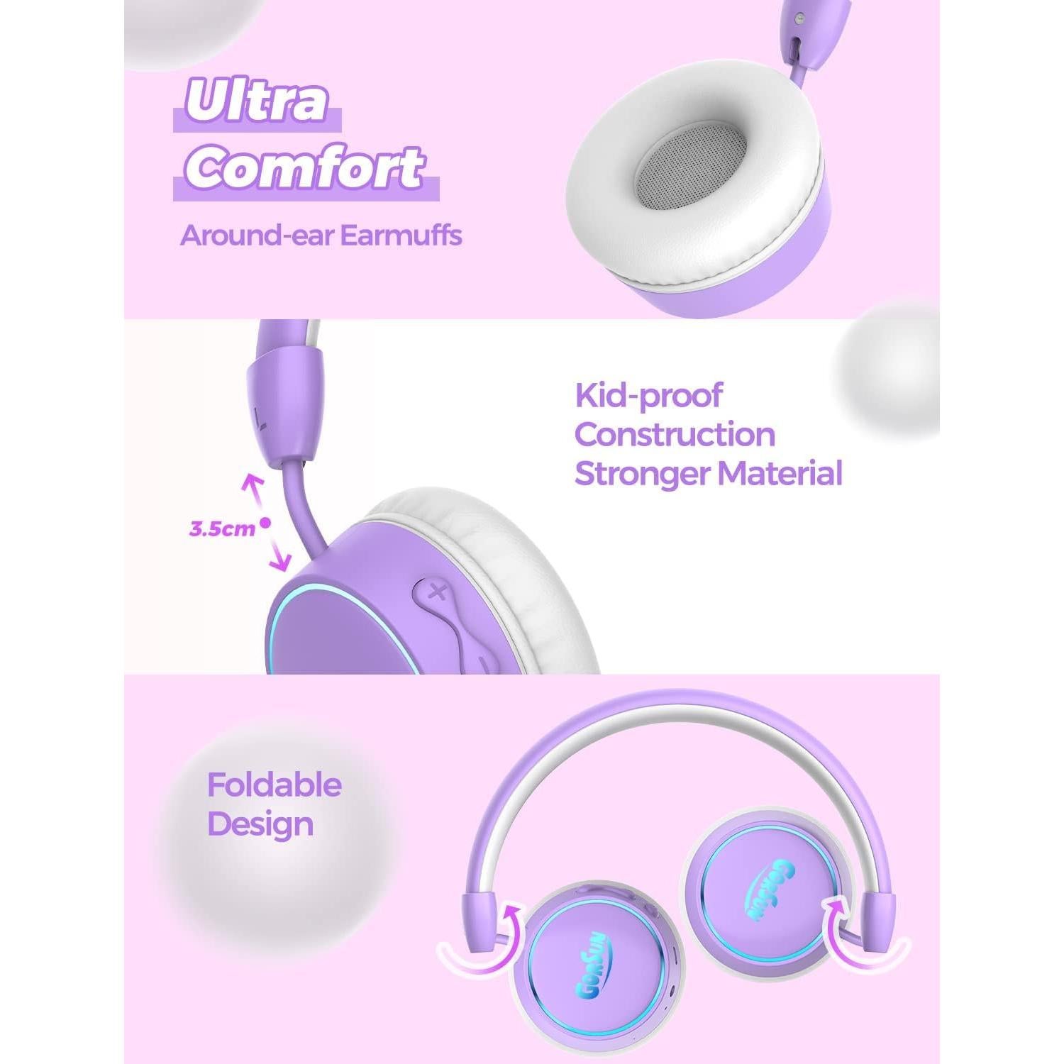 Auriculares Bluetooth gorsun E95A Niños 85dB 68H Inalámbricos