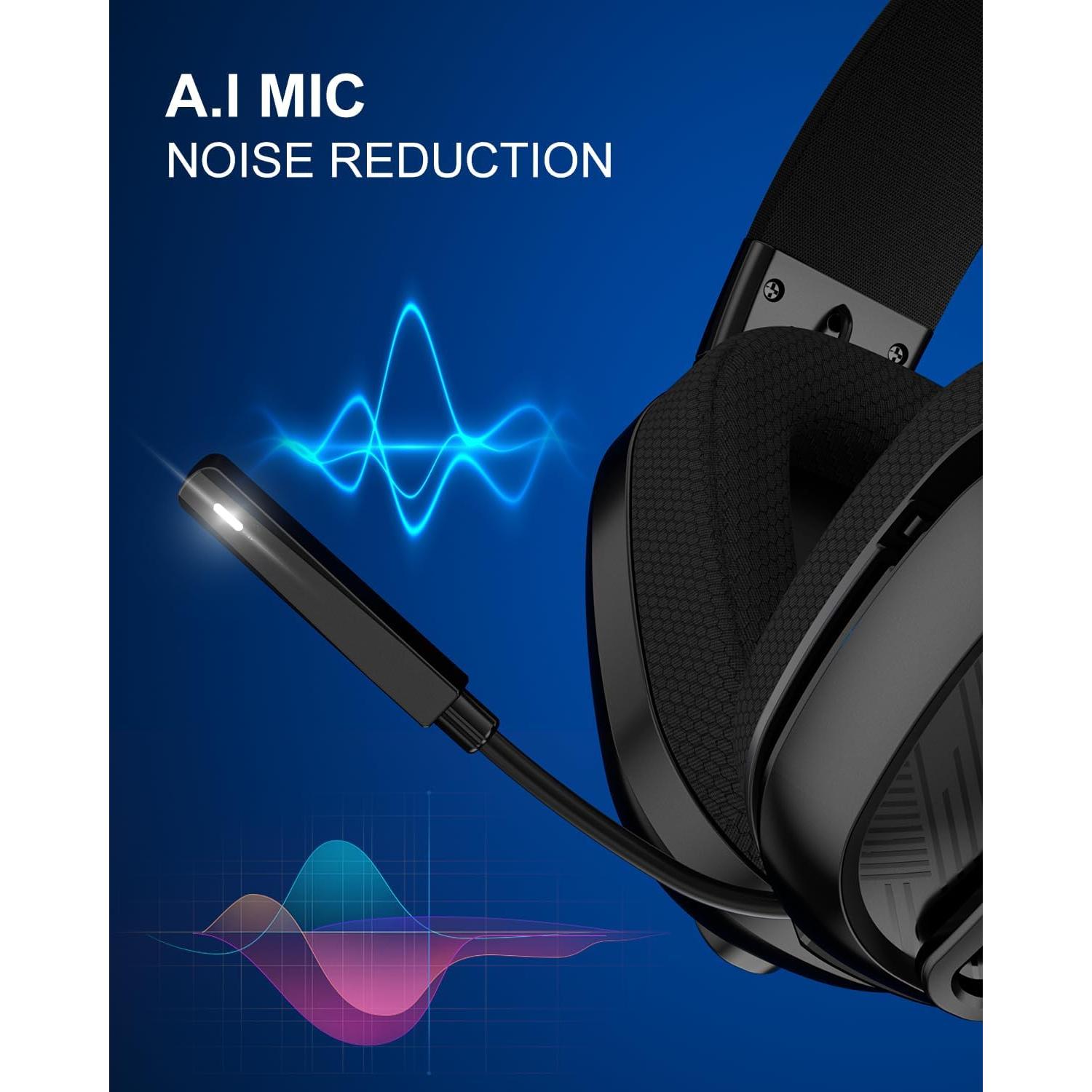 Auriculares Gaming Inalámbricos Jeecoo G10 Bluetooth 5.3 50h