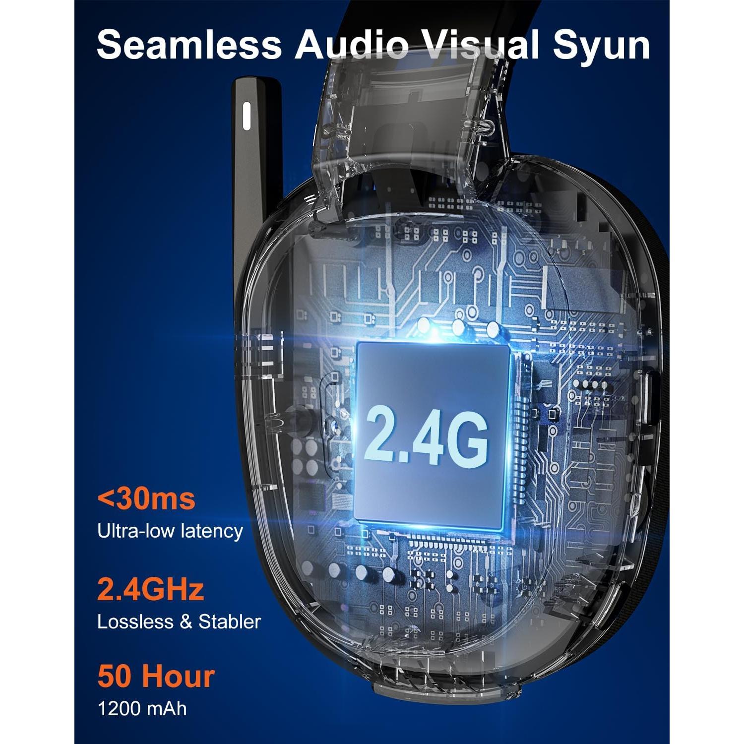 Auriculares Gaming Inalámbricos Jeecoo G10 Bluetooth 5.3 50h