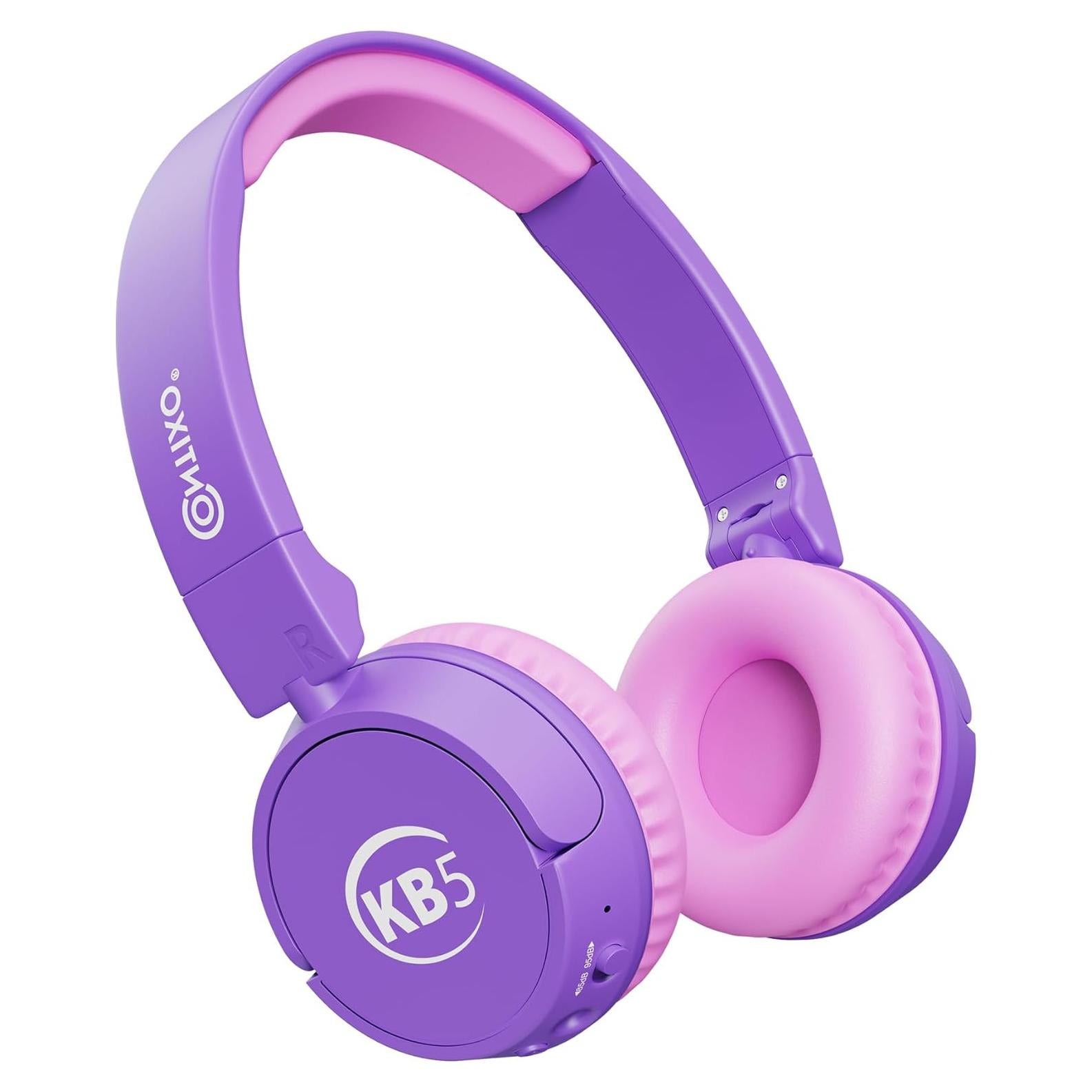 Auriculares Bluetooth Contixo KB5 Niños Plegables 85dB Púrpura