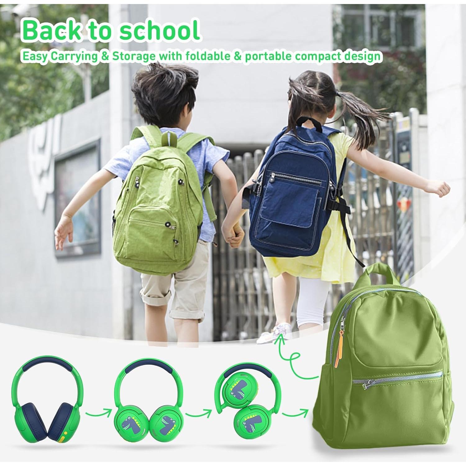 Auriculares Bluetooth Inalámbricos para Niños JBUNION SBT399 con Micrófono y Limitación de Volumen
