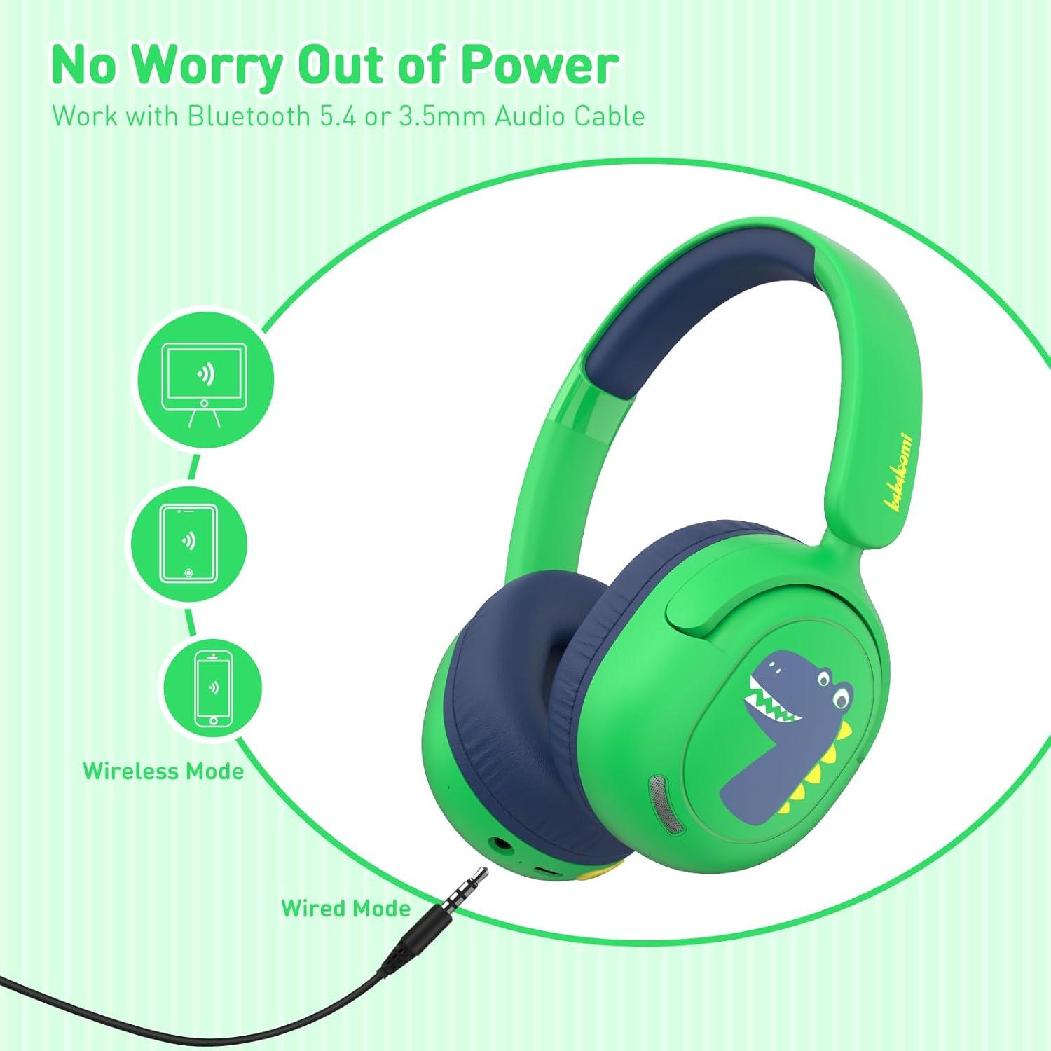 Auriculares Bluetooth Inalámbricos para Niños JBUNION SBT399 con Micrófono y Limitación de Volumen