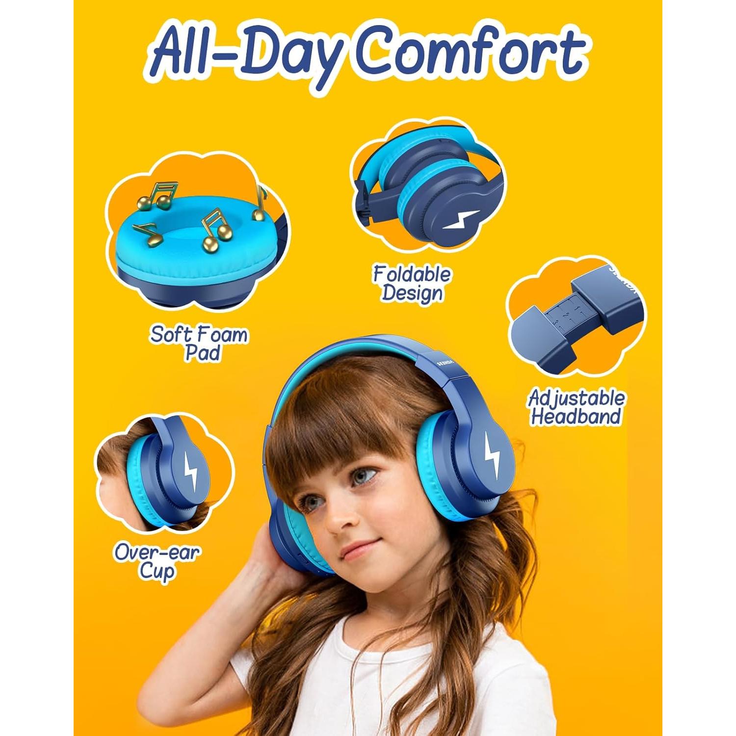 Auriculares Bluetooth Inalámbricos Seenda JCH-01 Niños 45H Azul